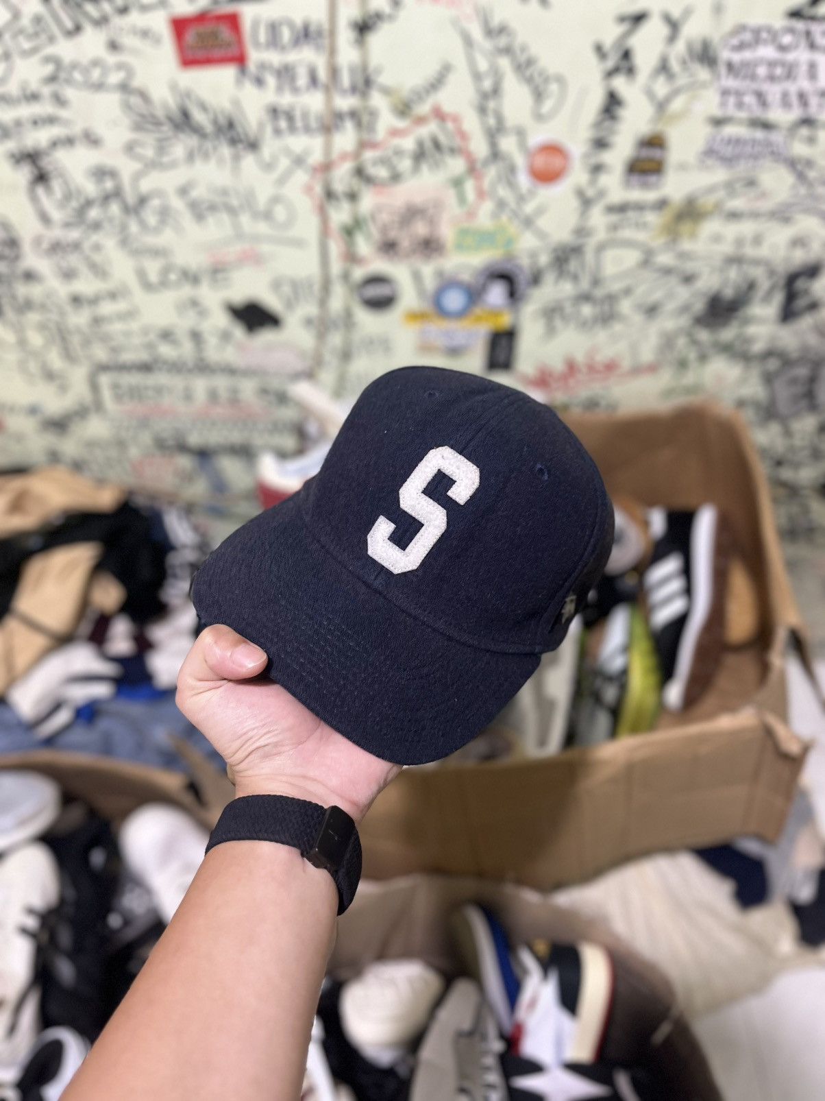 Stussy Stussy Logo S SnapBack Size ONE SIZE - 1 Thumbnail