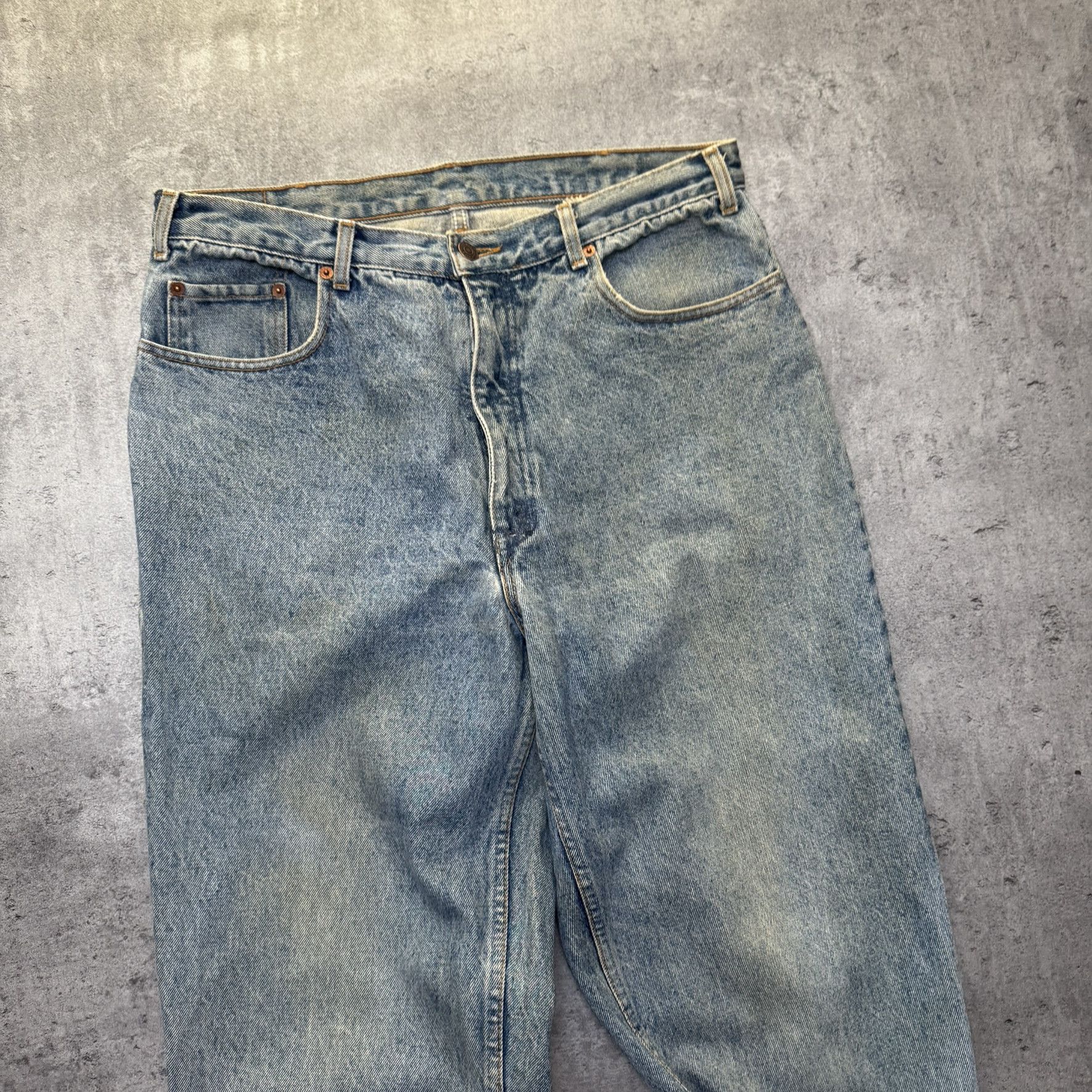 Levi's × Levi's Vintage Clothing Levi's 416 Orange Tab tapered stonewash jeans Size US 36 / EU 52 - 2 Thumbnail