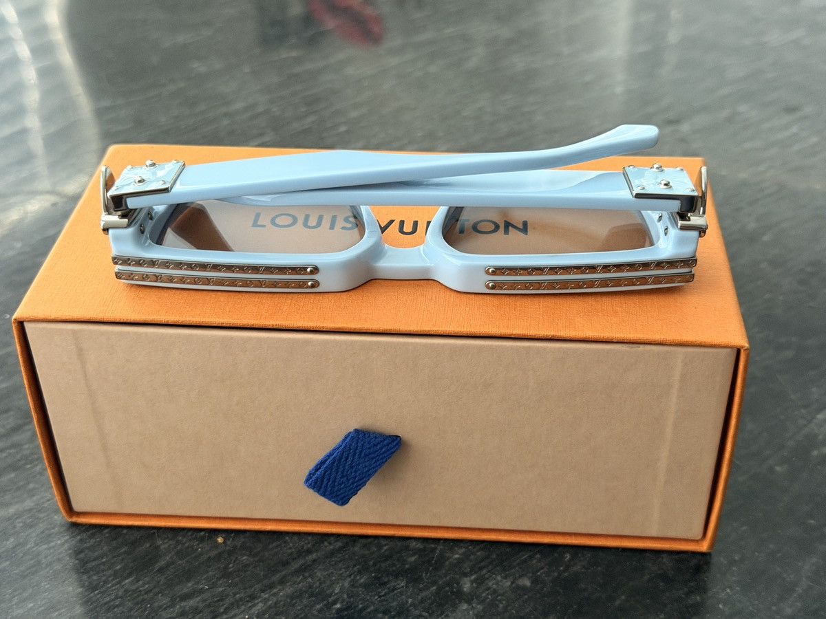 Louis Vuitton Louis Vuitton millionaires sunglasses Blue pale E Size ONE SIZE - 4 Thumbnail
