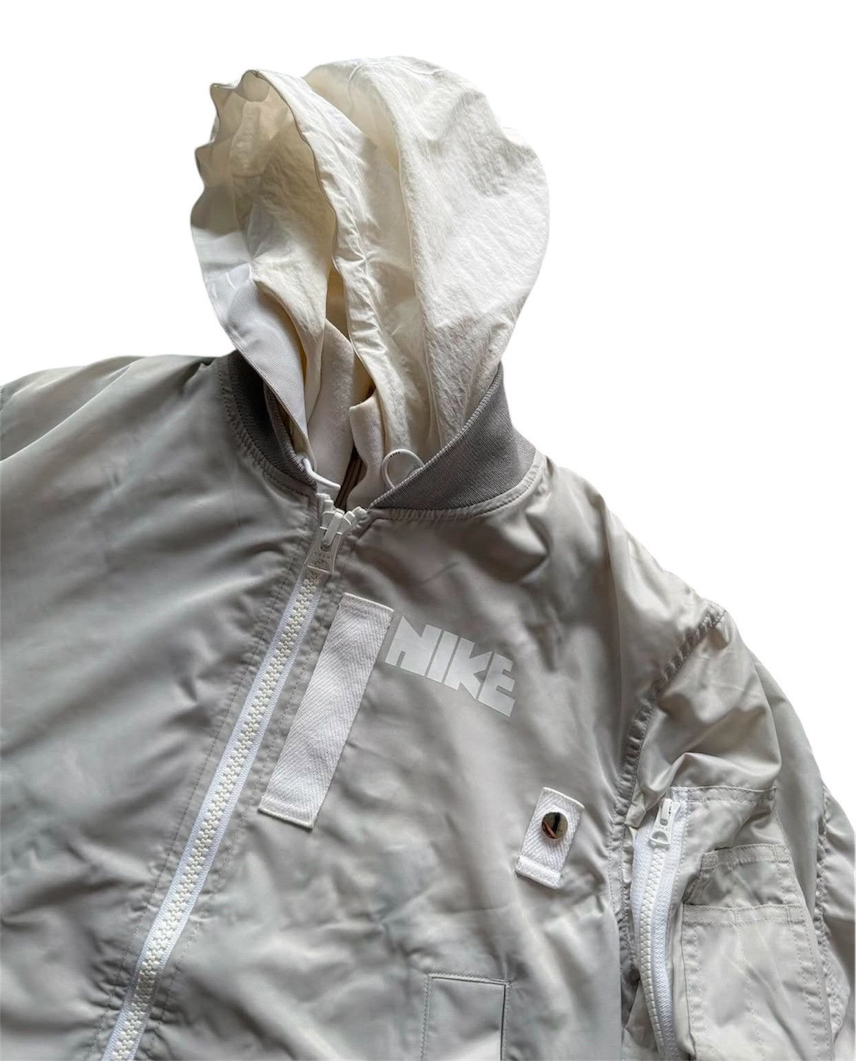 Sacai Nike X Sacai Double Layer Sports Hooded Bomber Jacket Size US XS / EU 42 / 0 - 6 Thumbnail