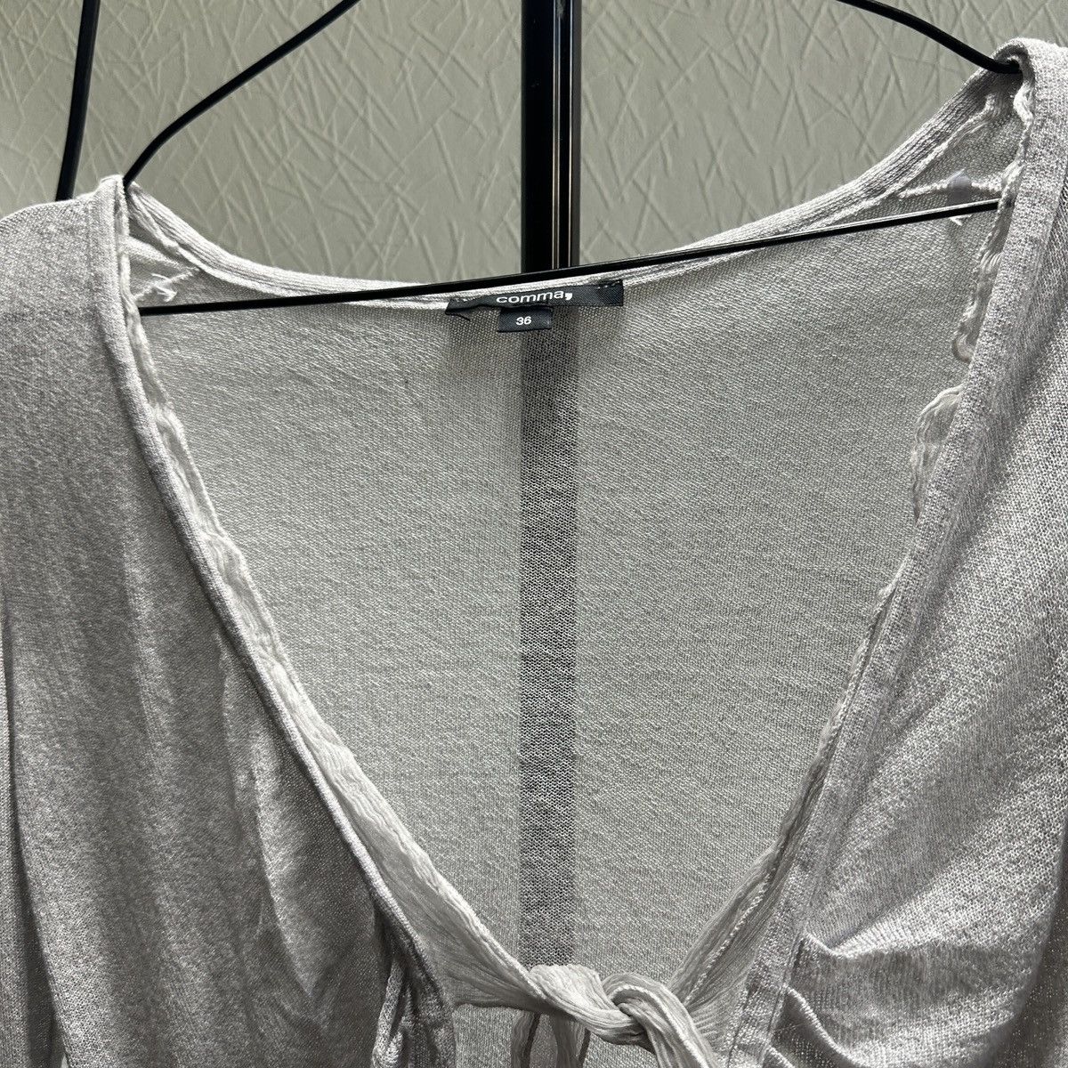 Japanese Brand Comma Gray Blouse Size S / US 4 / IT 40 - 11 Thumbnail