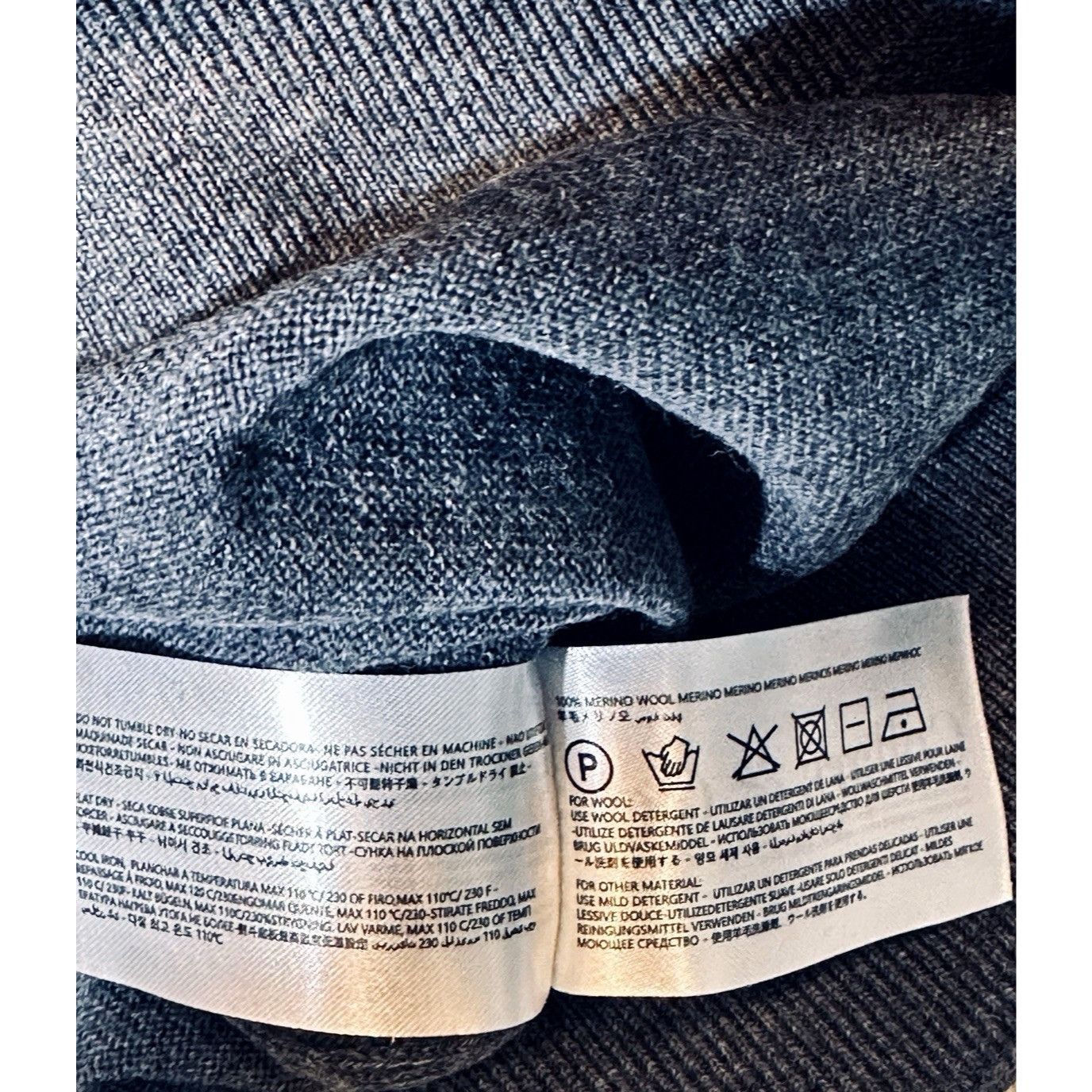 Other Collars & Co Australian Merino Wool Quarter Zip Sweater Gray Size US L / EU 52-54 / 3 - 12 Thumbnail