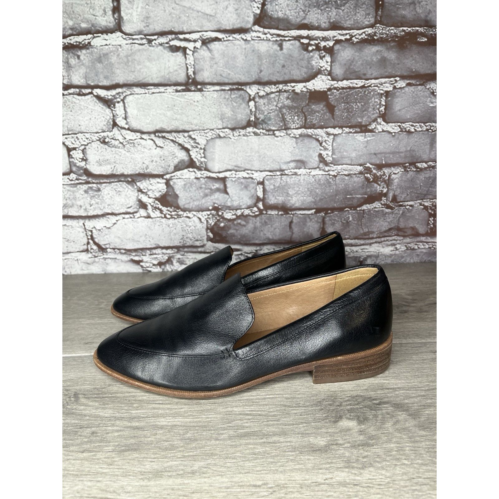 Madewell Madewell Black Leather The Frances Loafers Office Shoes Wome Size US 8 / IT 38 - 17 Thumbnail