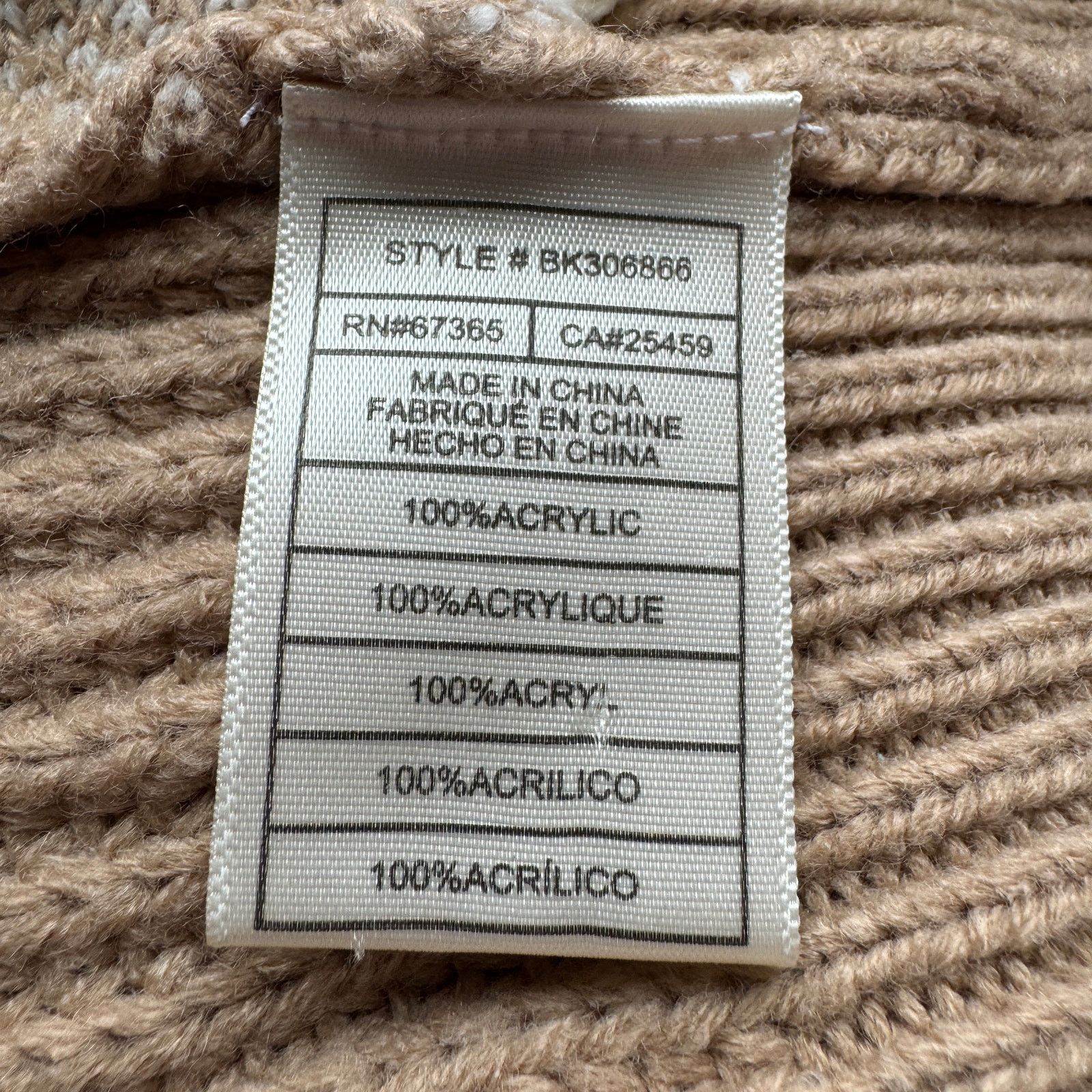 BB Dakota × Other BB Dakota Steve Madden Cable Knit Sweater Tan Cream Sz S Size S / US 4 / IT 40 - 7 Thumbnail