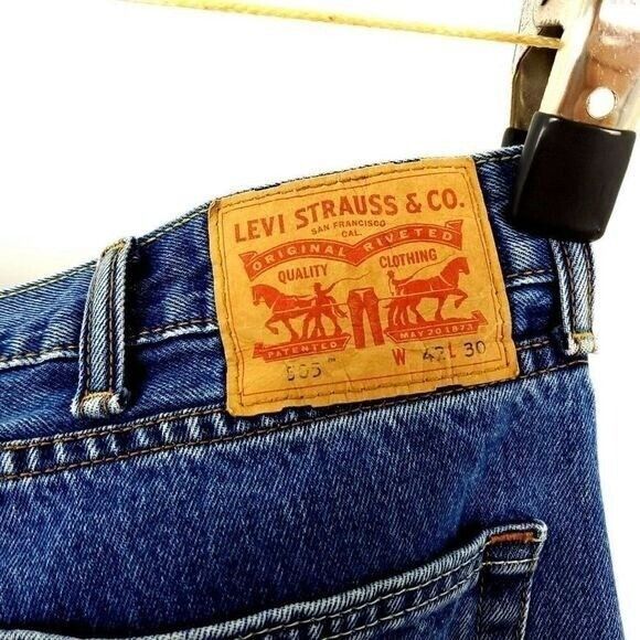 Levi's Levi's 505 Blue Jeans 42/25 High Rise Medium Wash Selvedge Size US 42 / EU 58 - 6 Thumbnail