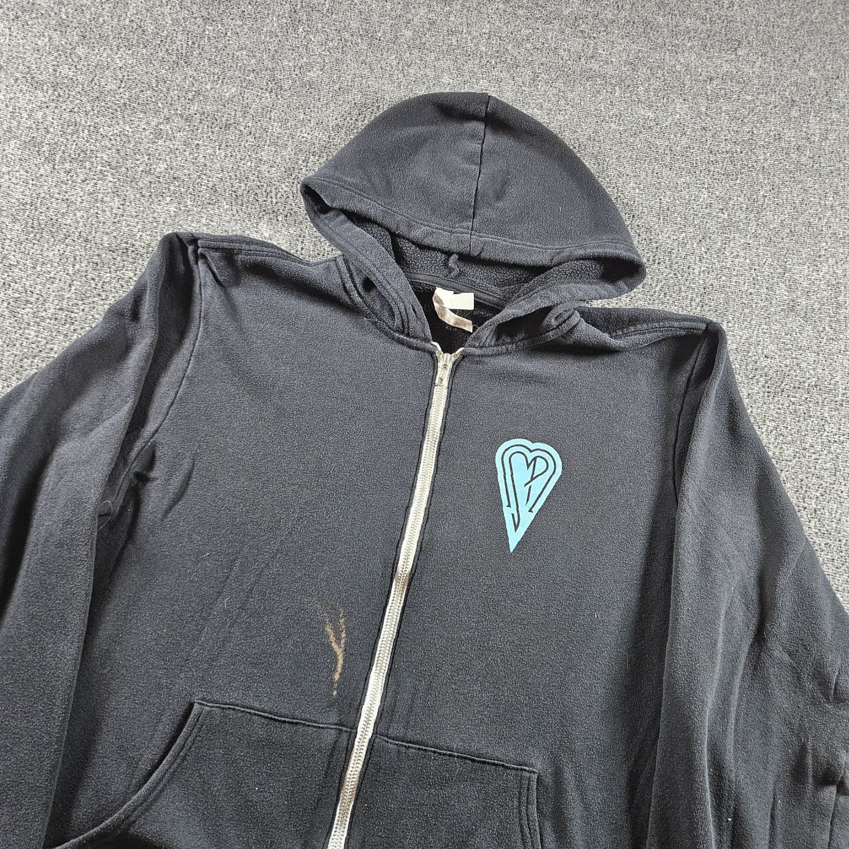 Vintage Smashing Pumpkins Band Graphic Bella + Canvas Hoodie Mens XL Black Full Zip Size US XL / EU 56 / 4 - 4 Thumbnail
