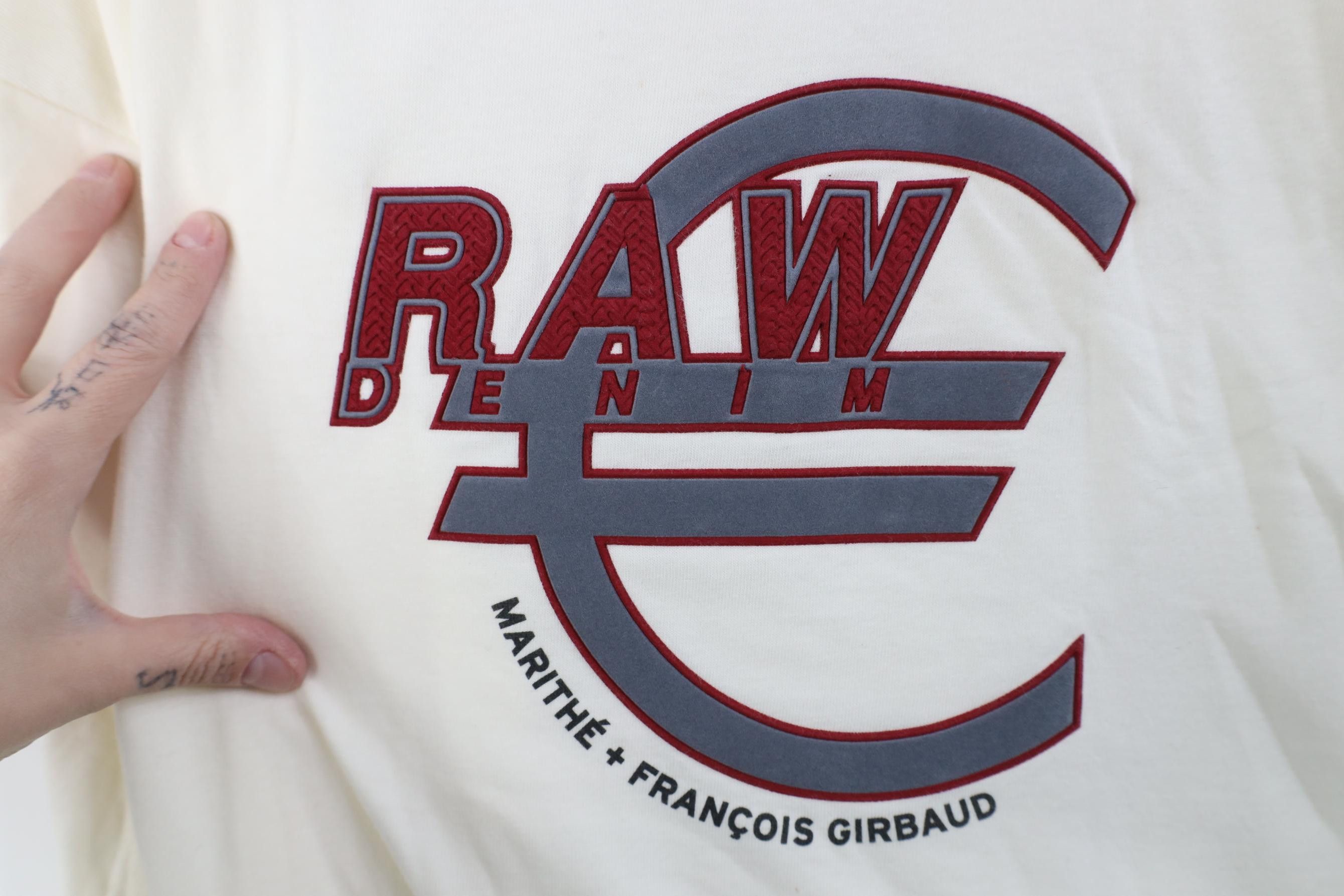 Marithe + Francois Girbaud Deadstock Vintage 90s Marithe Francois Girbaud Raw T-Shirt Size US XXL / EU 58 / 5 - 4 Thumbnail
