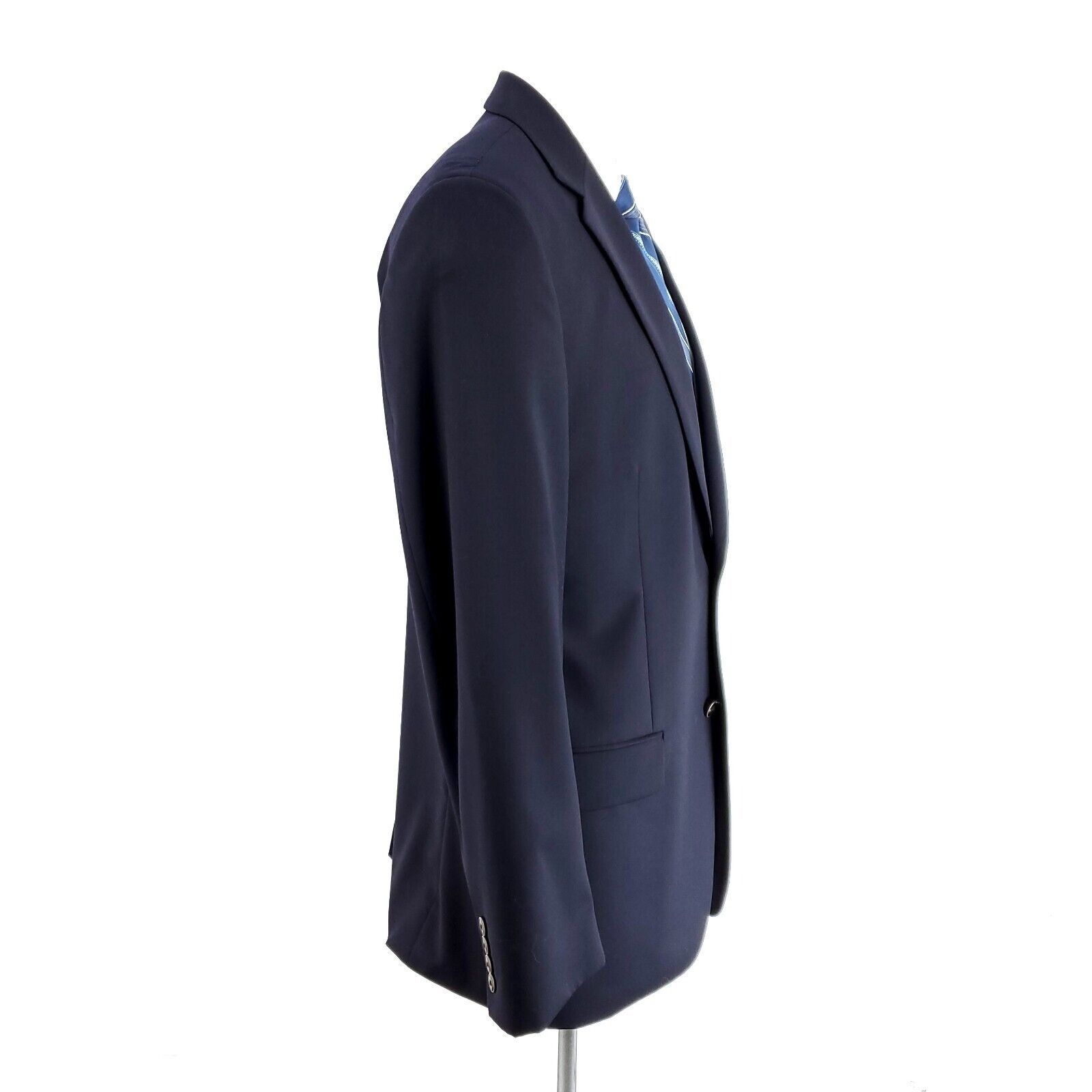 Joseph & Feiss Joseph & Feiss Gold Wool 2 Button Blazer 40R Blue Size 40R - 6 Thumbnail
