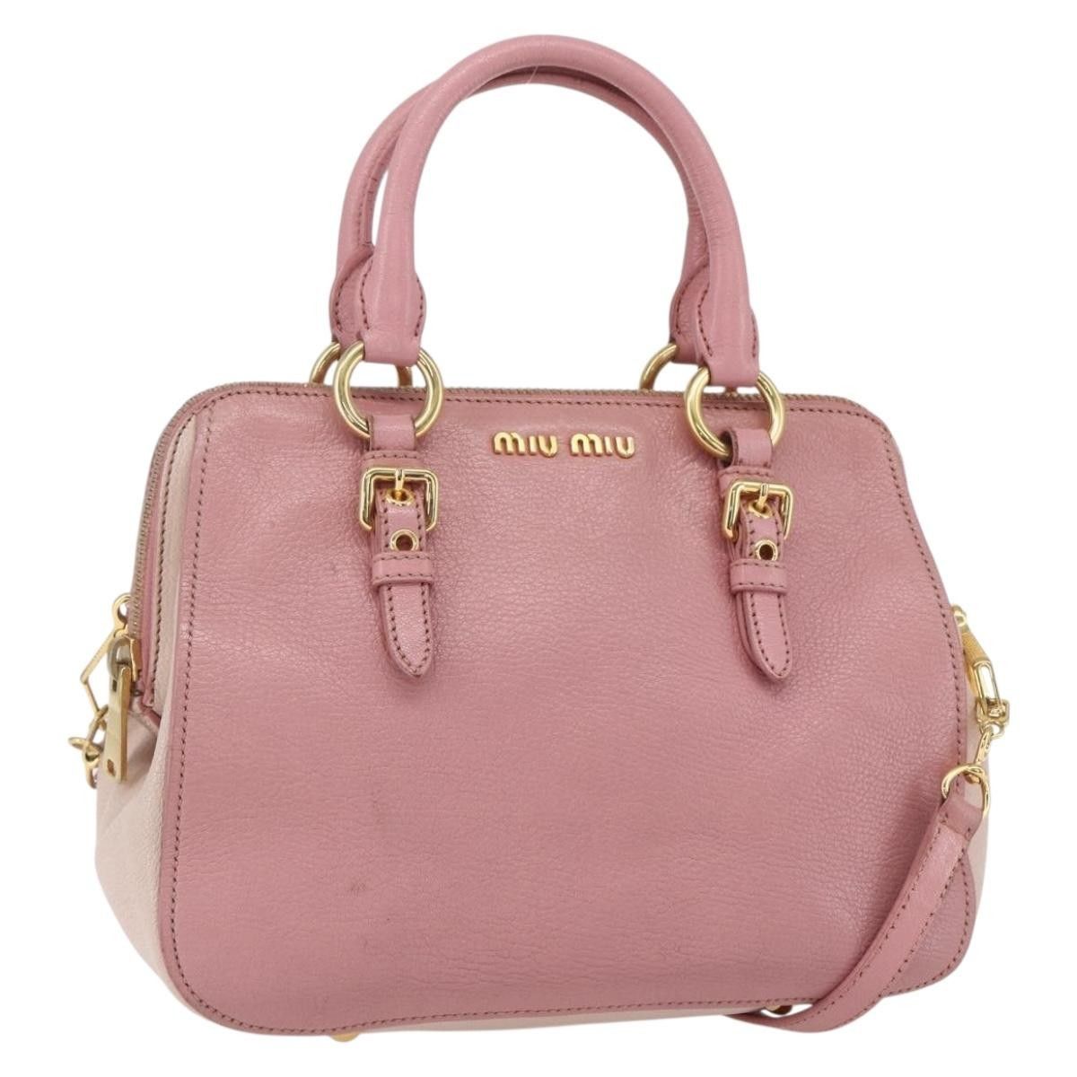 Miu Miu Miu Miu Madras Bowler Leather Size ONE SIZE - 1 Thumbnail