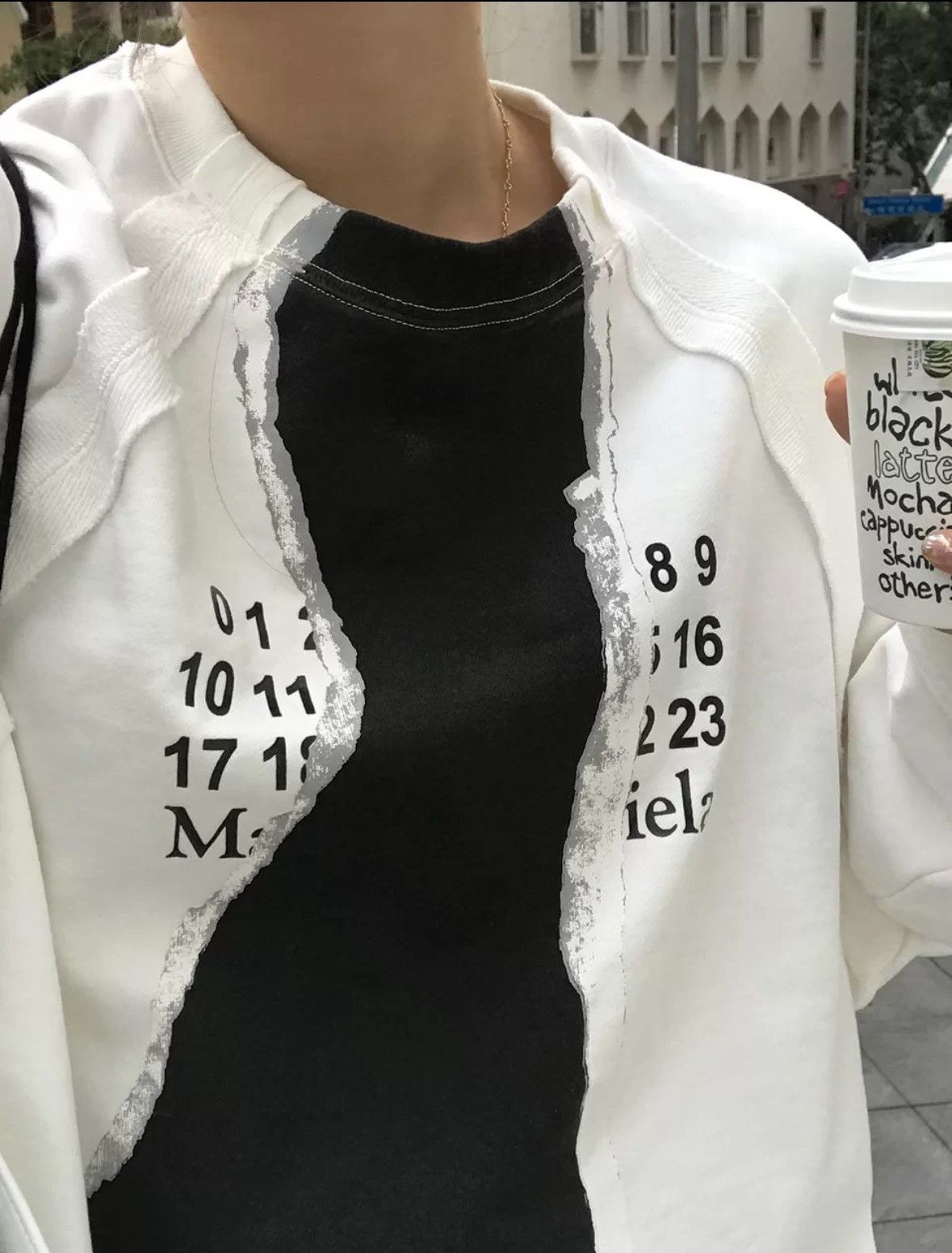 Maison Margiela Maison Margiela Size 50 Splash ink stitching sweatshirt siz Size US M / EU 48-50 / 2 - 1 Thumbnail
