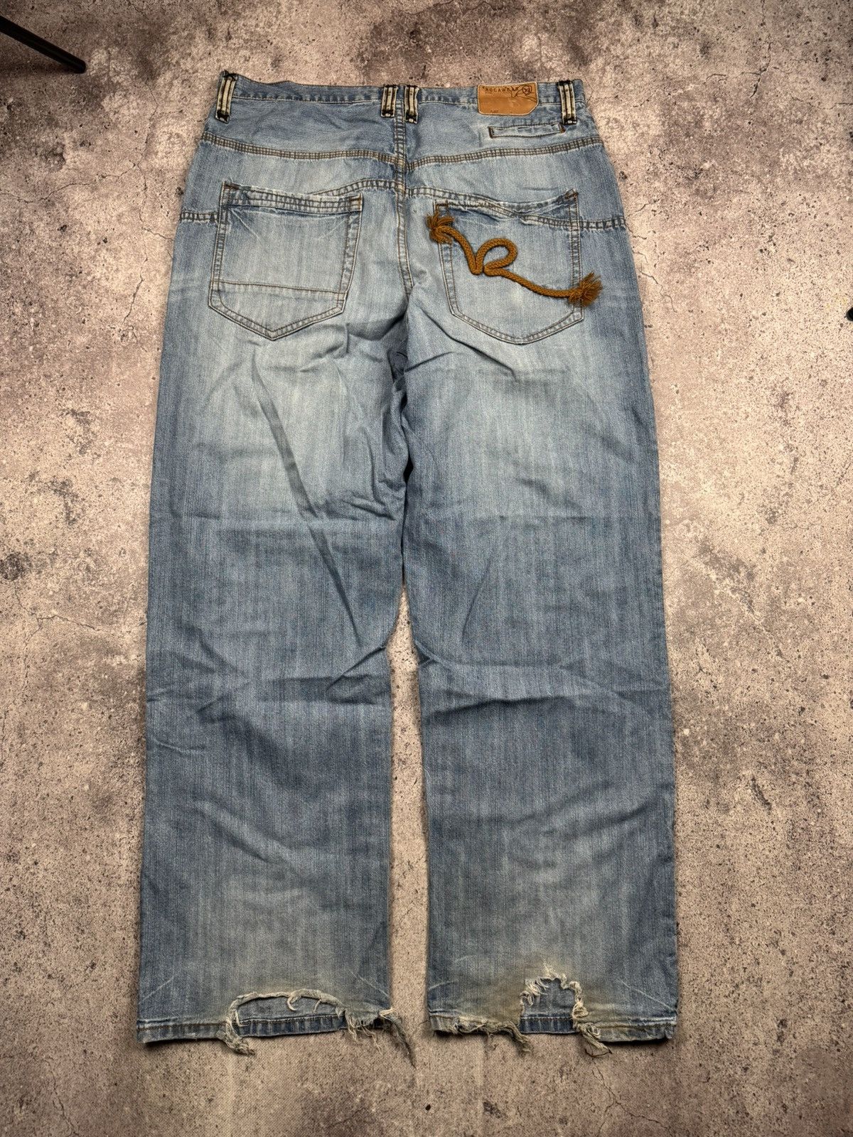 Rocawear Vintage Rocawear Y2K Distressed Baggy Jeans Skate Jnco Y2K Size US 38 / EU 54 - 1 Thumbnail