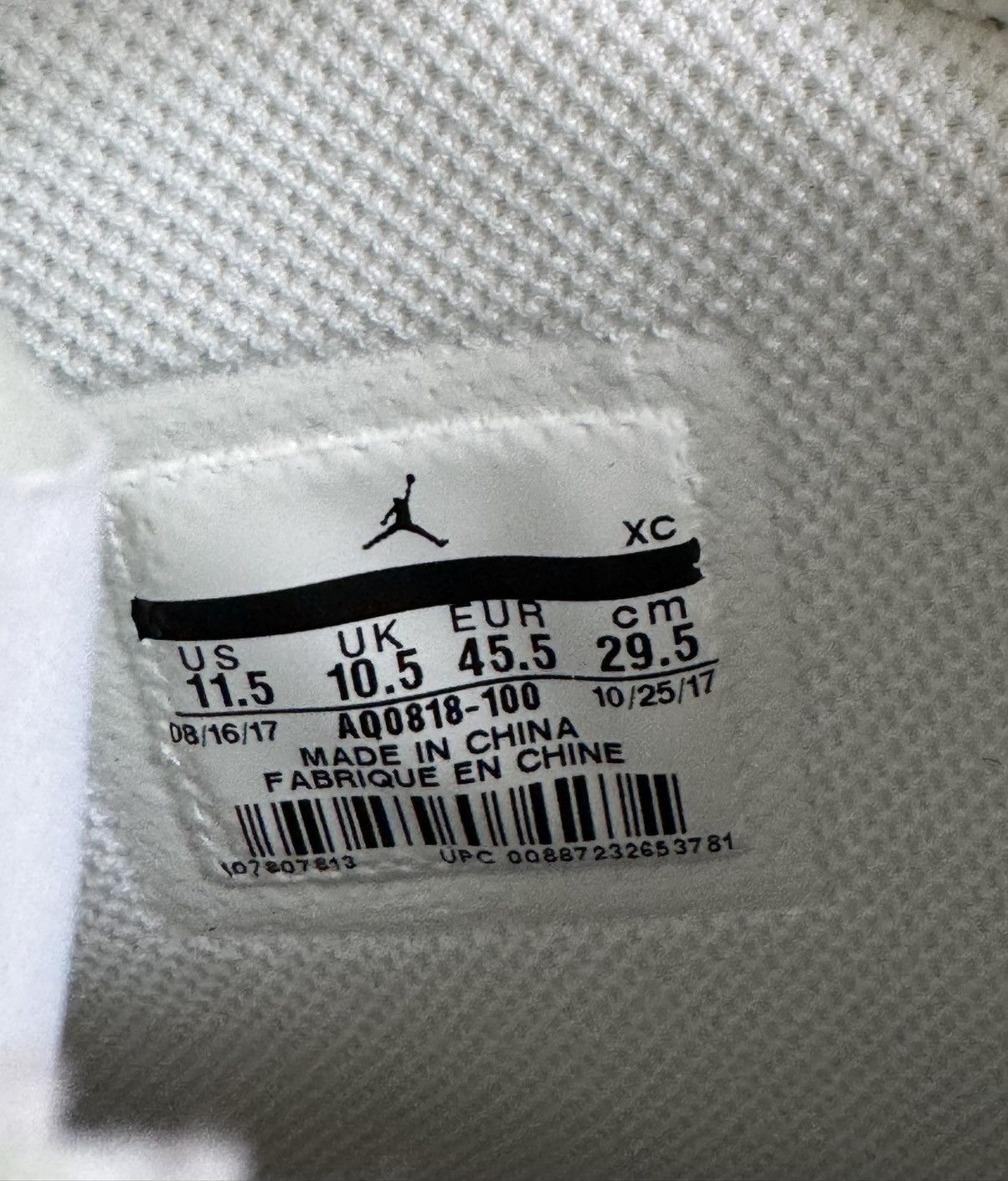 Jordan Brand × Off-White Off-White x Air Jordan 1 Euro **SOLD** Size US 11.5 / EU 44-45 - 3 Thumbnail