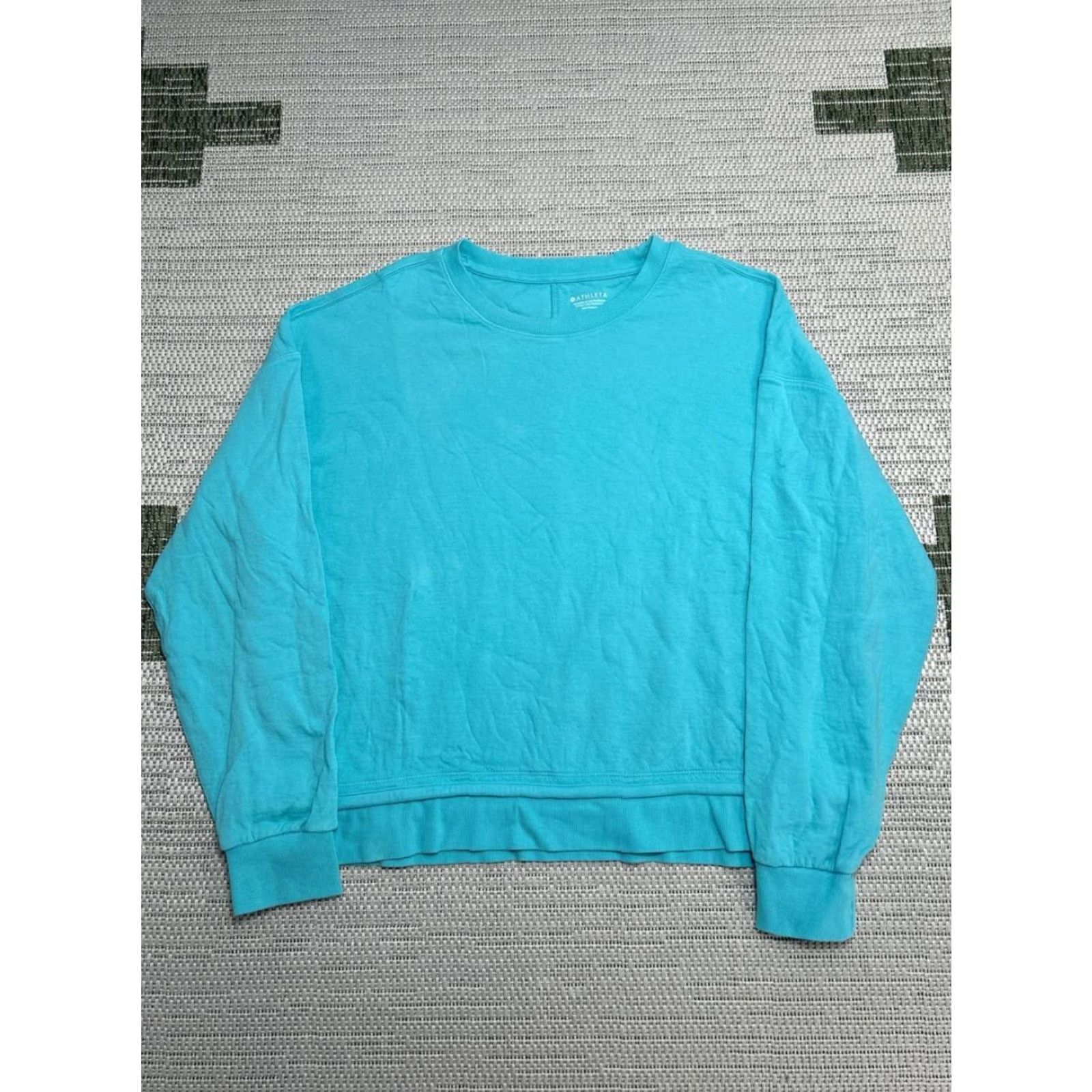 Athleta Athleta Sundown Motion Sweatshirt Women M Blue Pullover Crew Neck Relaxed Activewear Casual Shirt Size M / US 6-8 / IT 42-44 - 2 Thumbnail