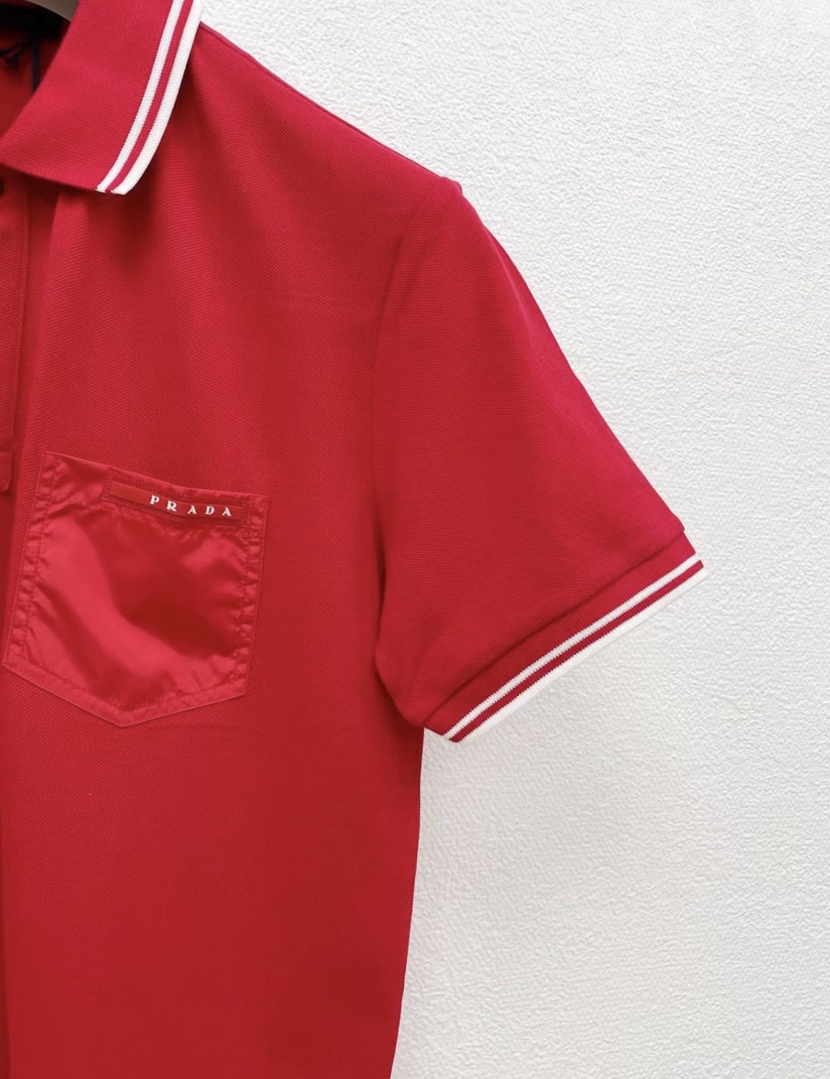 Prada PRADA 100% Cotton Short Sleeve Polo Shirt J30 Size US M / EU 48-50 / 2 - 2 Thumbnail