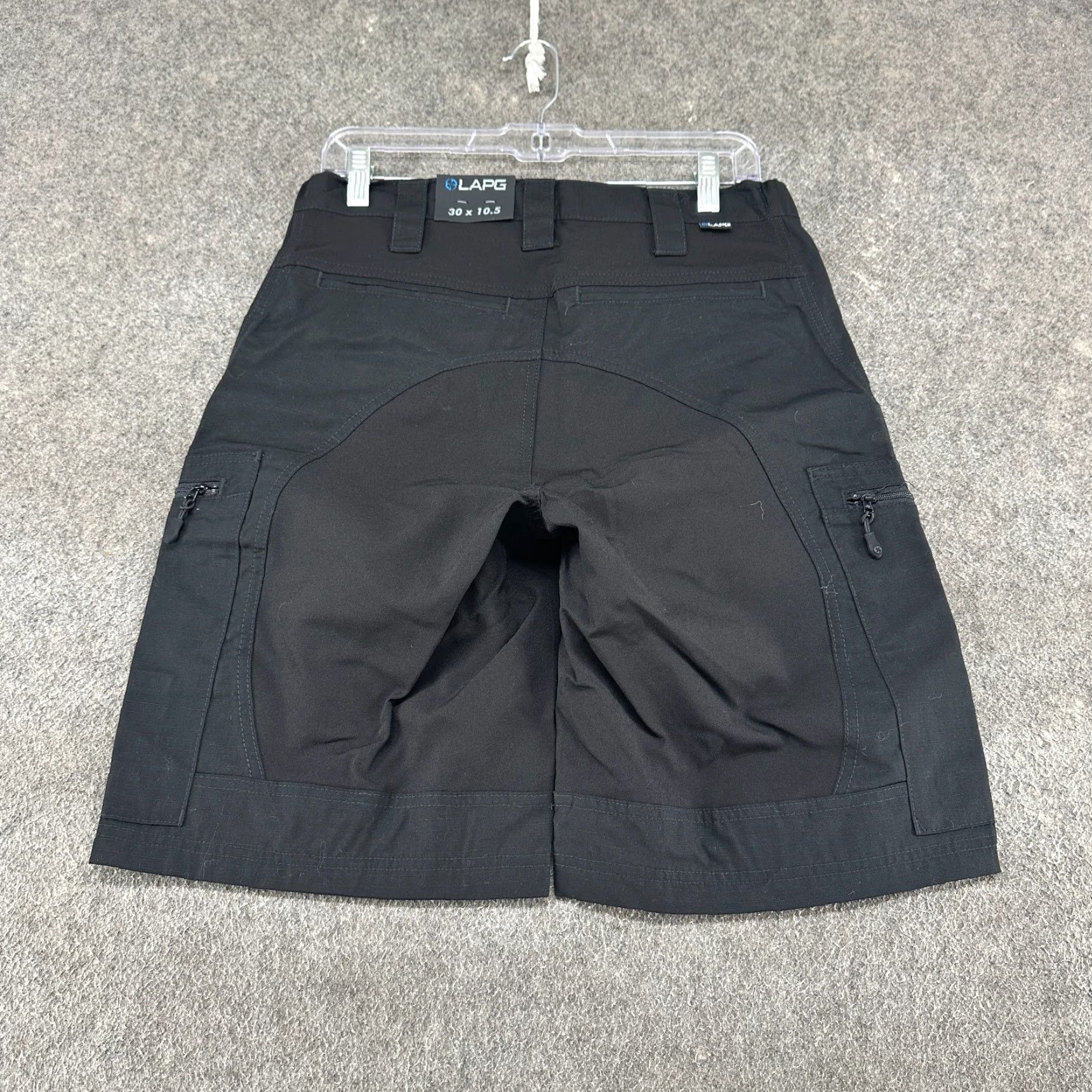 Vintage LAPG Shorts Mens 30 10.5 Black Cargo Atlas Tactical Stretch Polyester Canvas Size US 30 / EU 46 - 2 Thumbnail