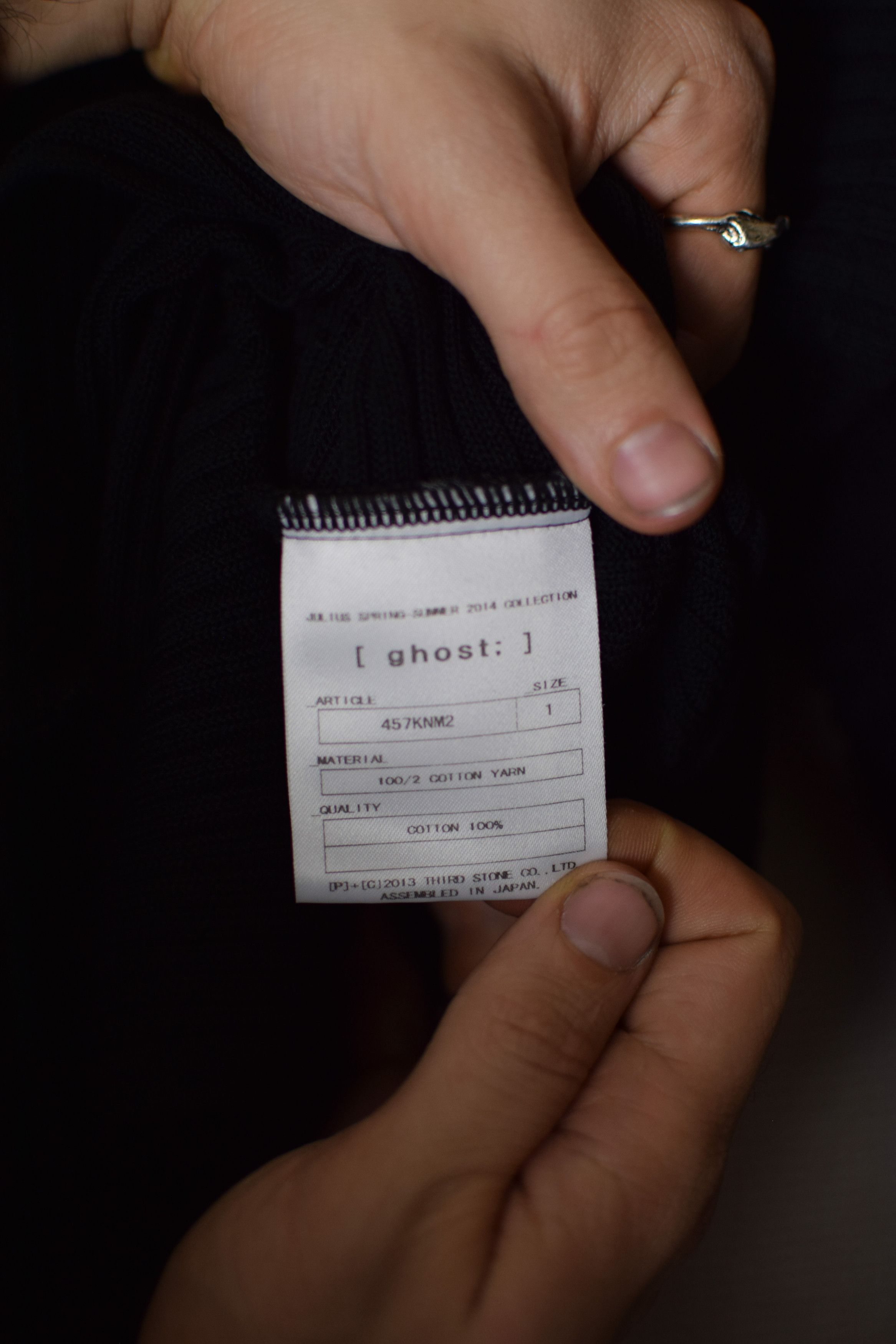 Julius Julius SS14 Ghost Ribbed Knit Top - 457KNM2 Size US M / EU 48-50 / 2 - 11 Thumbnail