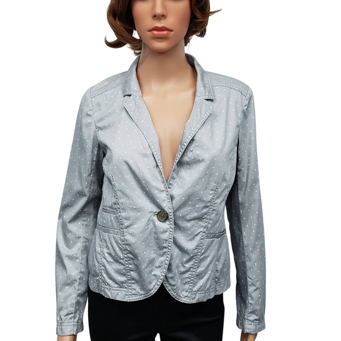 Nordstrom NWT Caslon Nordstrom Polka Dot Blazer Jacket S Cotton Size S / US 4 / IT 40 - 3 Thumbnail