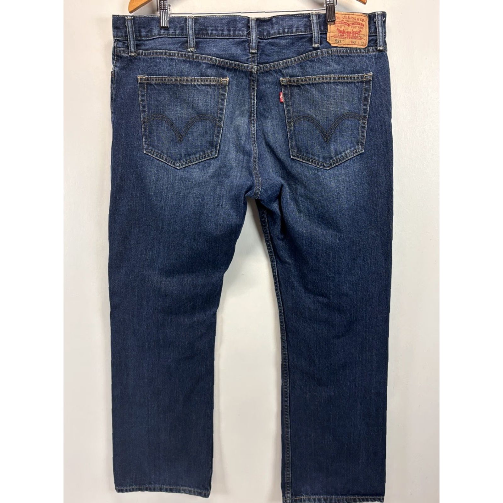 Levi's Levi's 527 Bootcut Jeans Mens 42x32 Blue Denim Jeans Regular 527 Bootcut Cotton Denim Mens Size US 42 / EU 58 - 3 Thumbnail