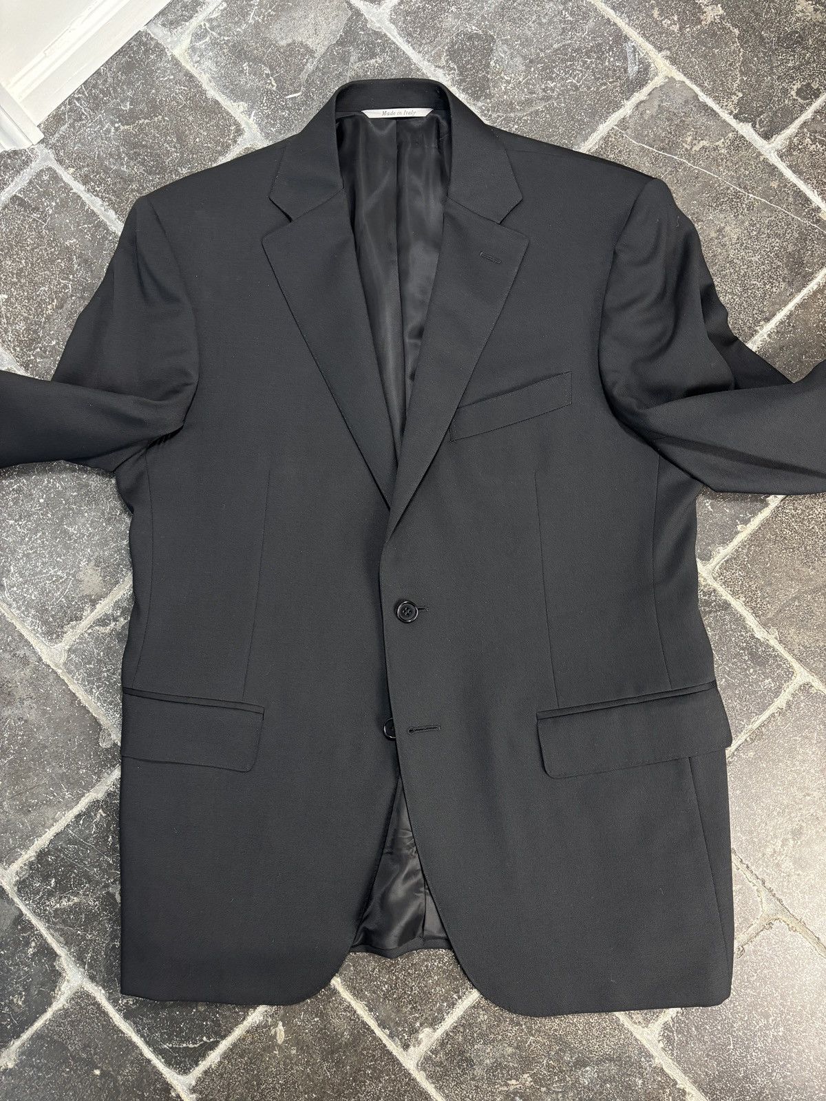 Canali Canali Suit Two Piece Tuxedo Blazer Trousers Made in Italy Size 48S - 4 Thumbnail