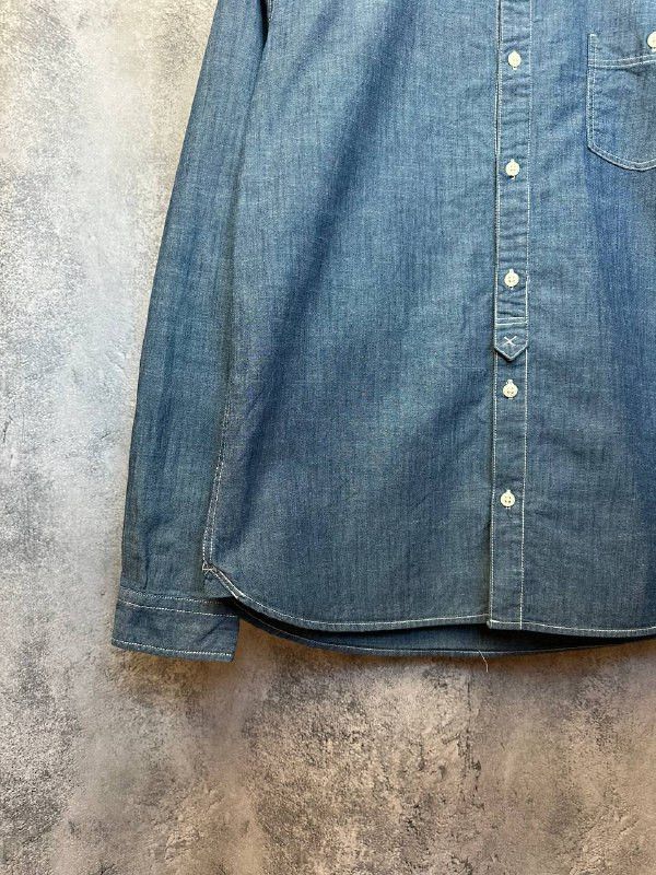 Edwin Edwin Japan Jeans Shirt Button Up Vintage LS Blue Denim Size US L / EU 52-54 / 3 - 7 Thumbnail