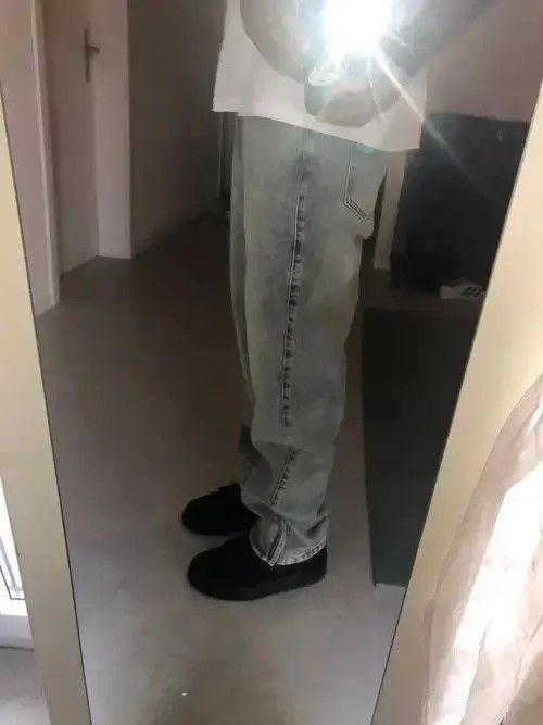 VIBE Washed Jeans Zipper Split Straight Size US 30 / EU 46 - 4 Thumbnail