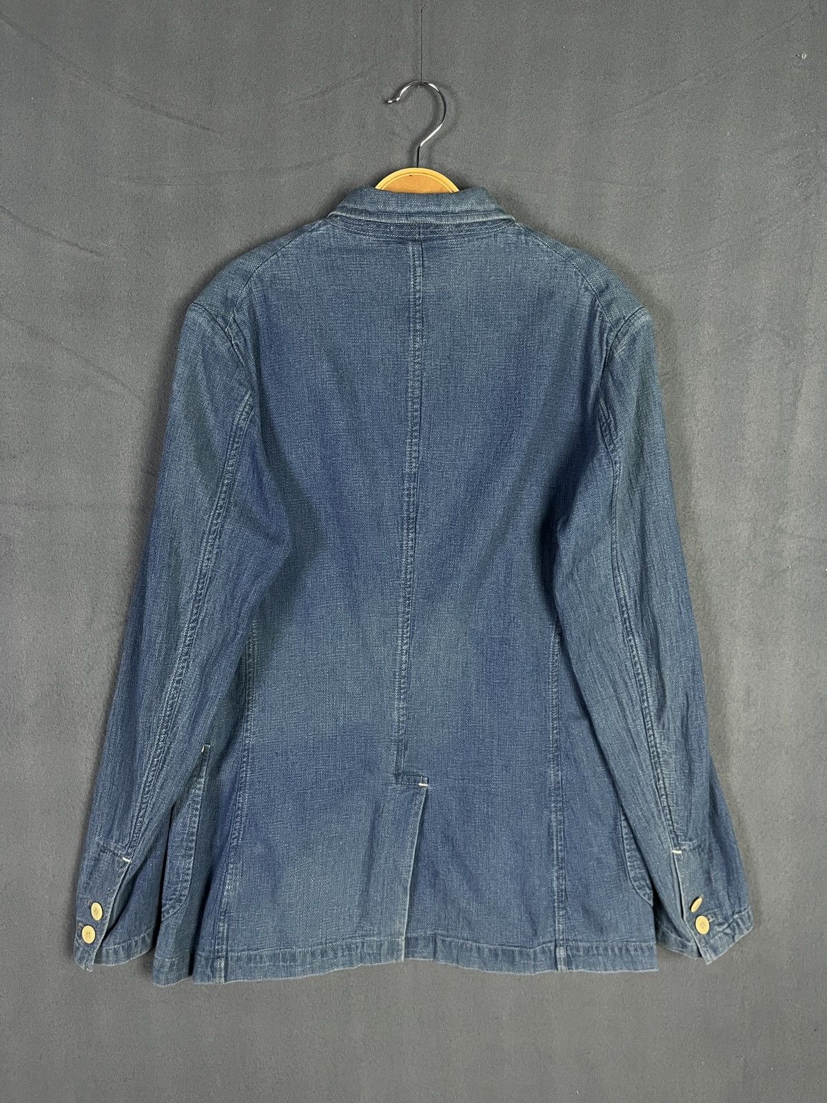 J.S. Homestead × Japanese Brand × Journal Standard Journal Standard Homestead Denim Colour Cotton Blazer Size US S / EU 44-46 / 1 - 2 Thumbnail