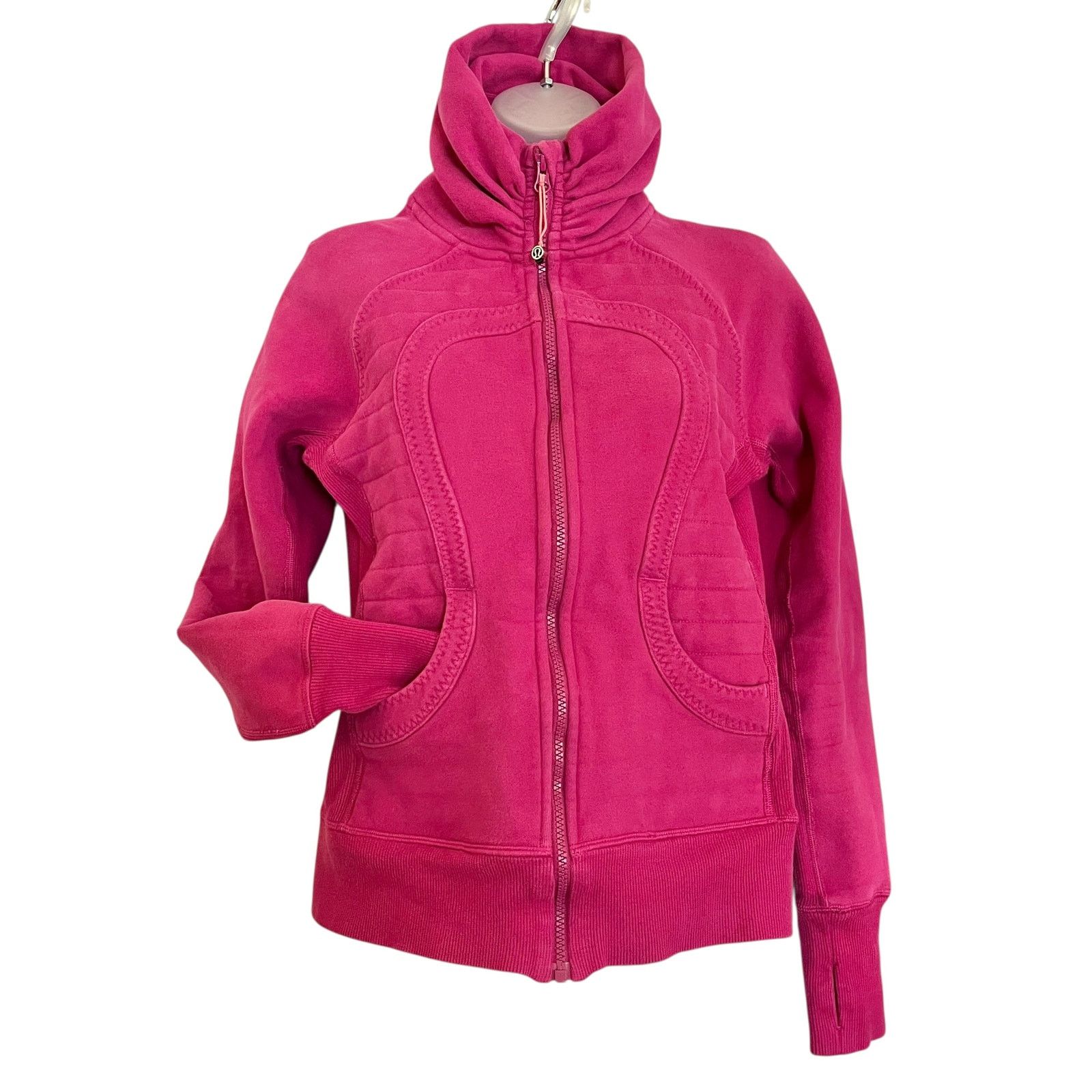 Lululemon Lululemon Calm & Cozy Raspberry / Guava Lava Jacket Size 6 Size M / US 6-8 / IT 42-44 - 7 Thumbnail