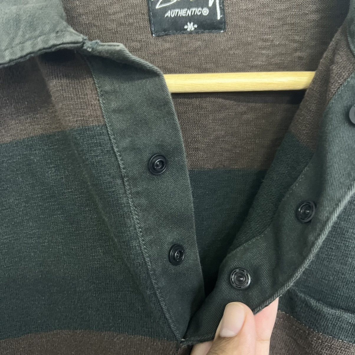 Stussy Stüssy Heavyweight Striped Rugby Polo Shirt Size US M / EU 48-50 / 2 - 11 Thumbnail