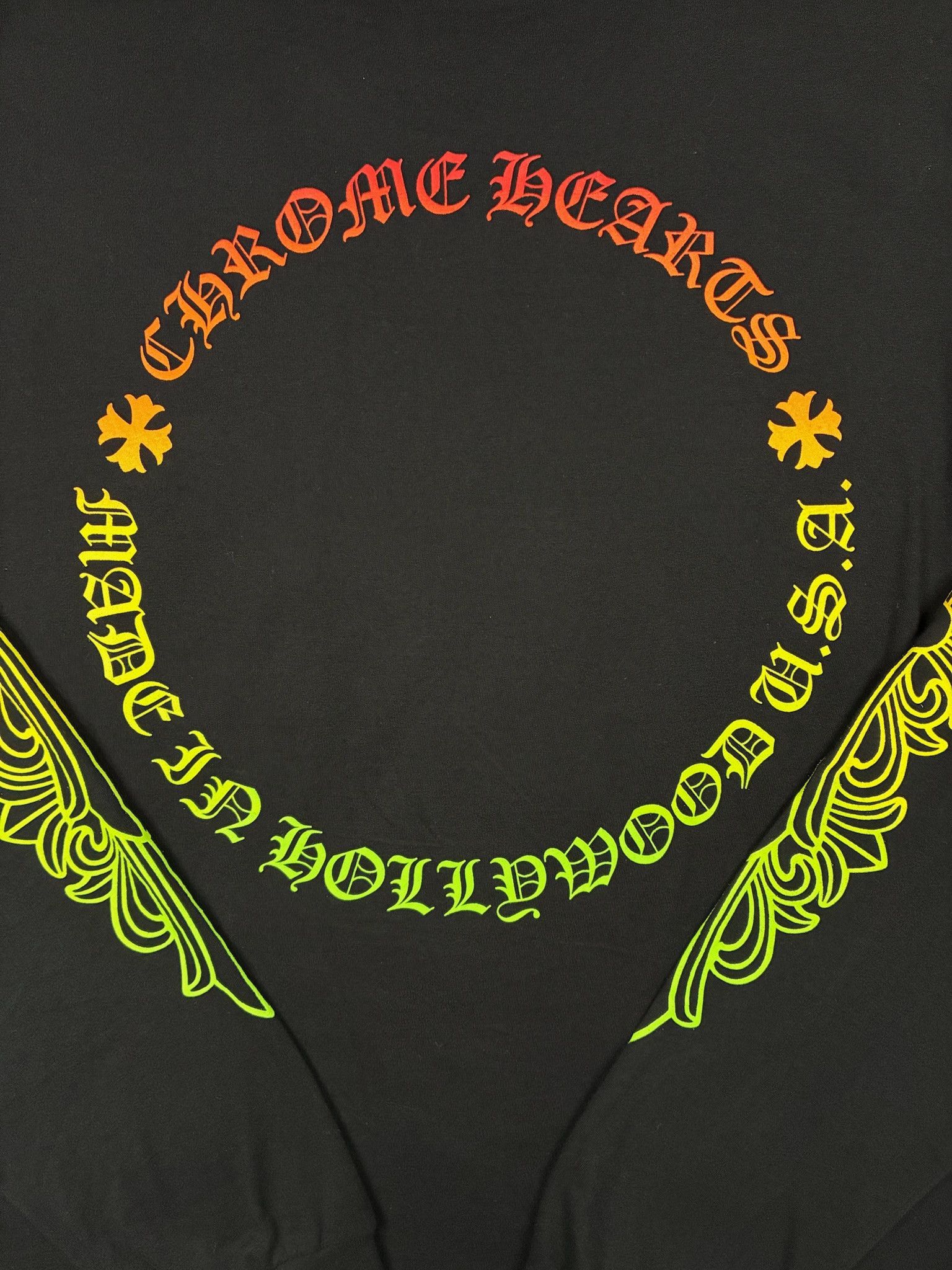 Chrome Hearts Chrome Hearts Multicolor Floral Long Sleeve Black Tee Size US M / EU 48-50 / 2 - 7 Thumbnail