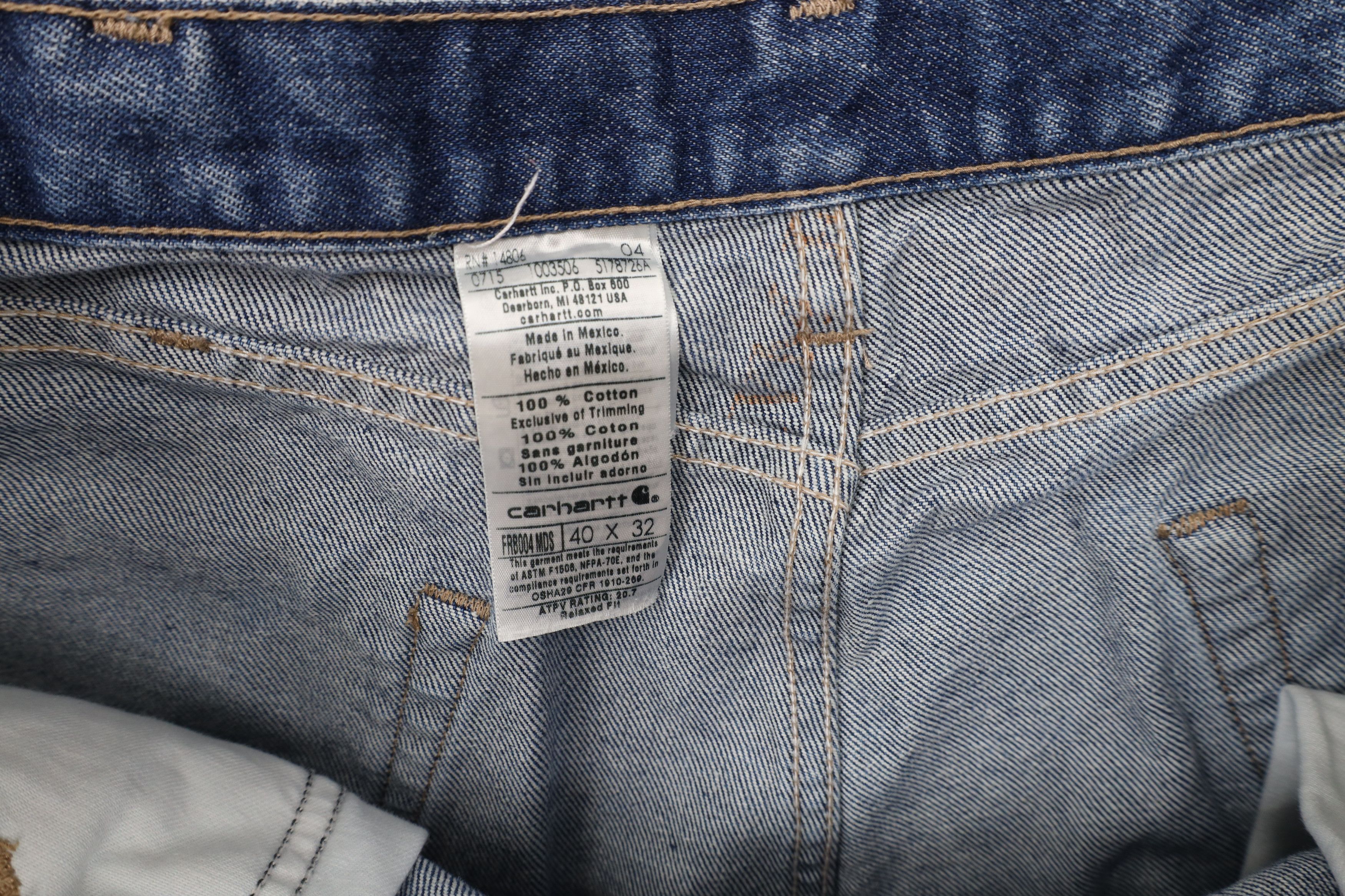 Carhartt × Vintage Vintage Y2K Carhartt FR Flame Resistant Wide Leg Denim Jeans Size US 40 / EU 56 - 9 Thumbnail
