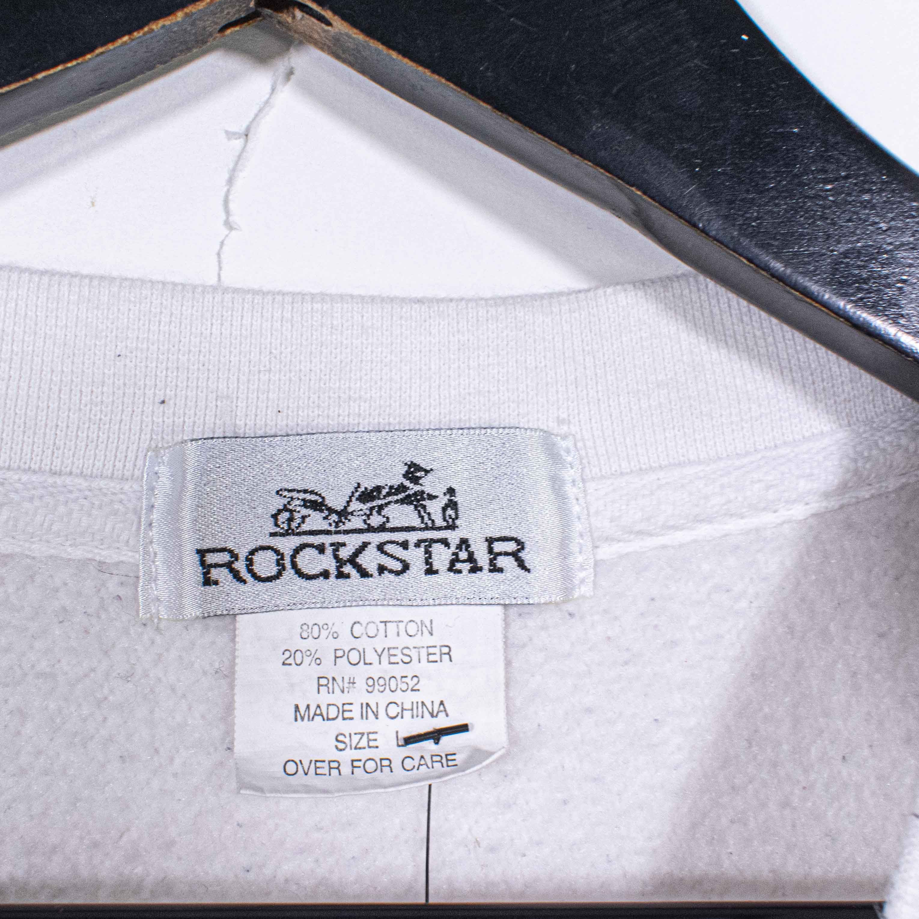 Vintage Rockstar Games Logo Crewneck Sweatshirt White Promo Rare Size US L / EU 52-54 / 3 - 7 Thumbnail