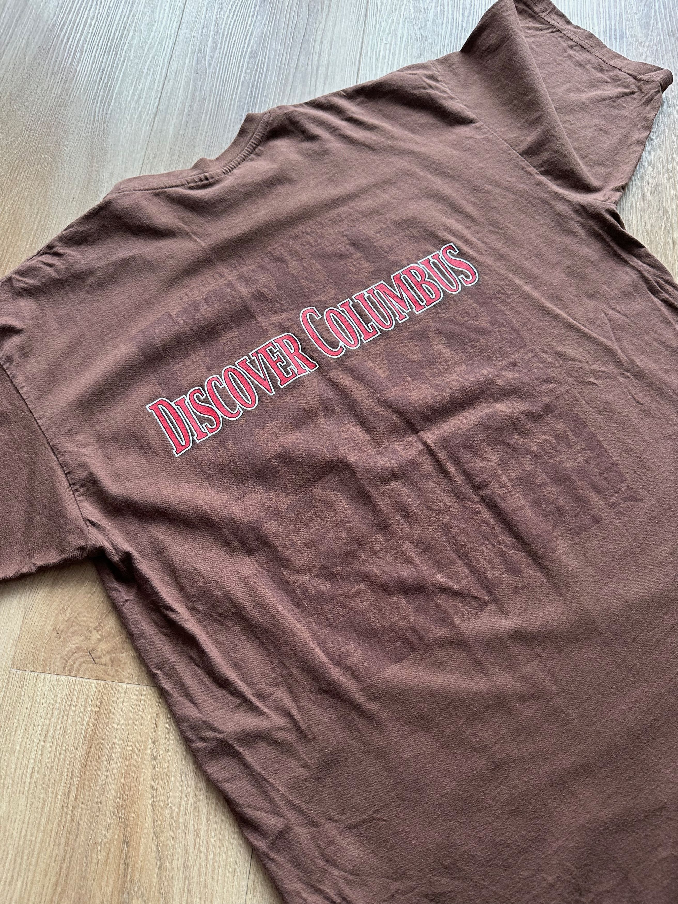 The Game Fifth Dawn Discover Columbus Vintage brown t shirt XL Size US XL / EU 56 / 4 - 8 Thumbnail