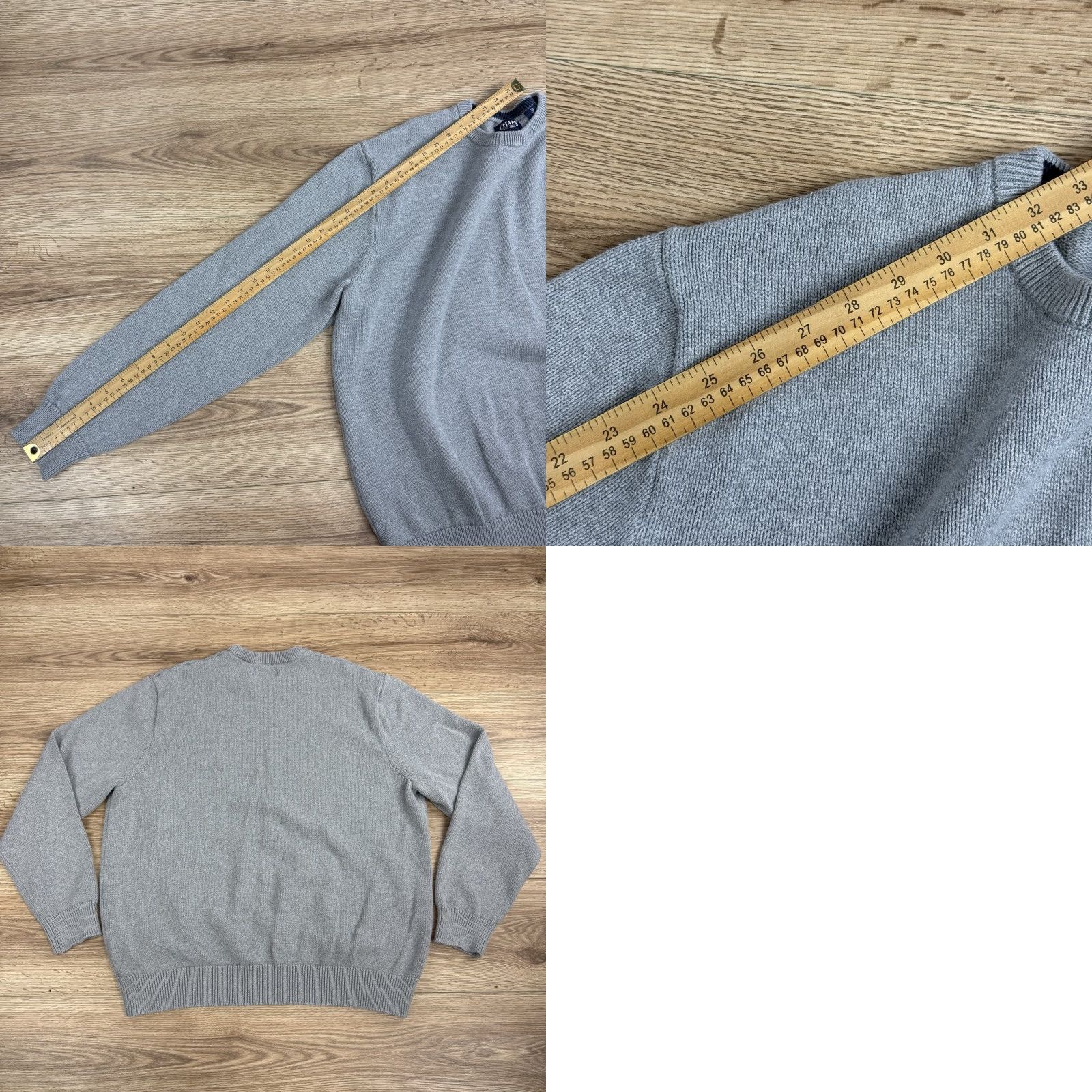 Chaps VINTAGE Chaps Sweater Mens 2XL Gray Crew Neck Knit Long Sleeve Shirt (Note: avoid adding N/A) Size US XXL / EU 58 / 5 - 8 Thumbnail