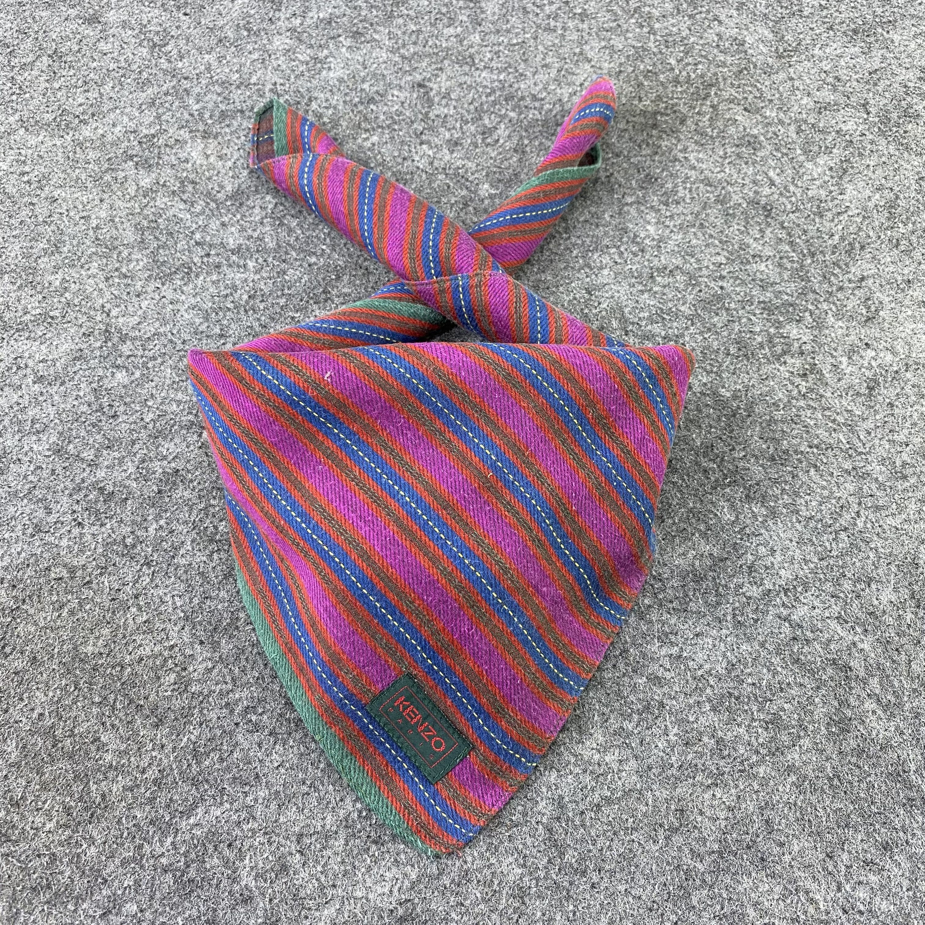 Kenzo × Vintage Kenzo Handkerchief / Bandana / Neckerchief-B749 Size ONE SIZE - 2 Thumbnail