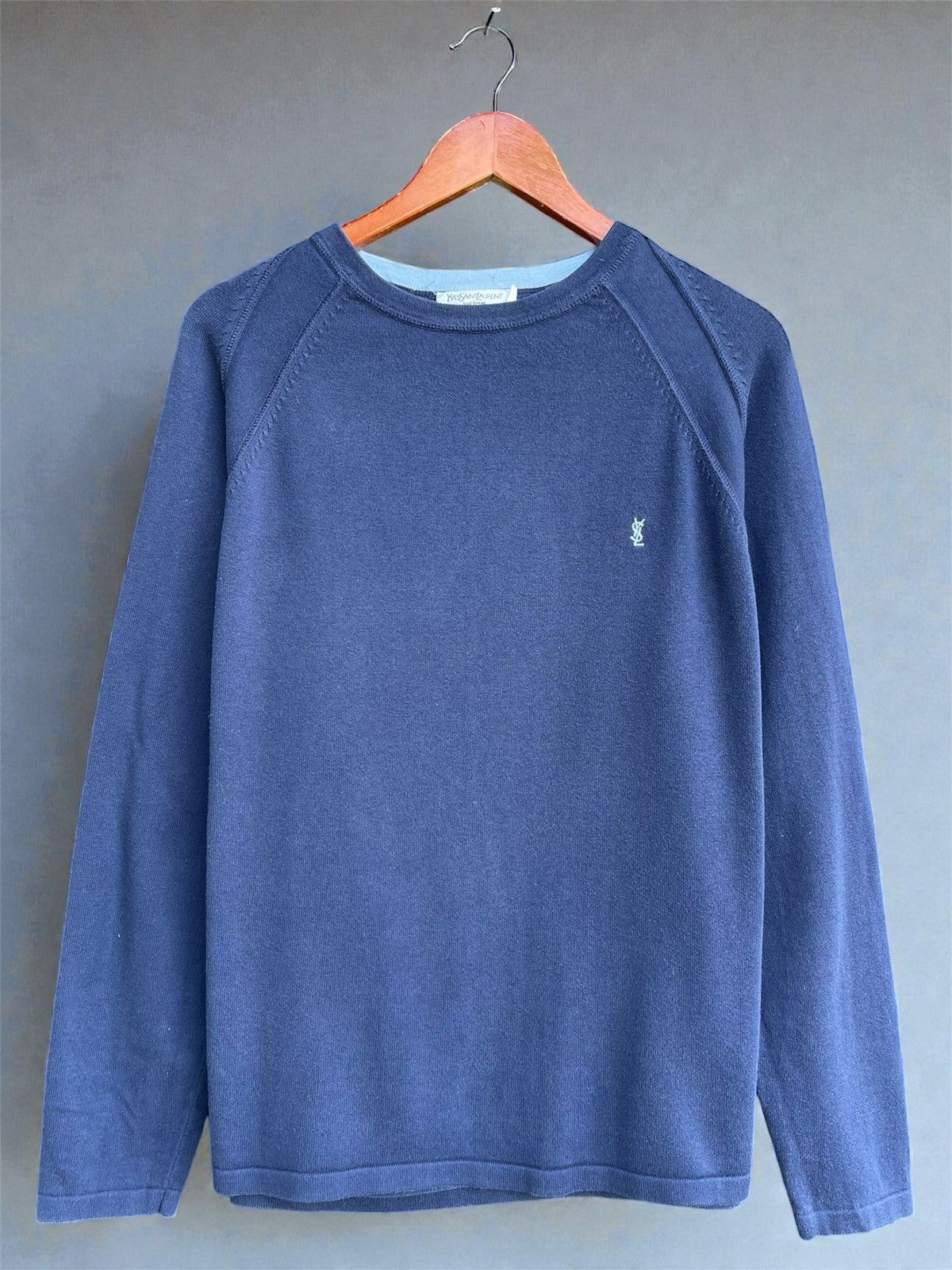 Yves Saint Laurent Rare Yves Saint Laurent YSL Pullover Cotton Jumper Sweater Size US XL / EU 56 / 4 - 1 Thumbnail
