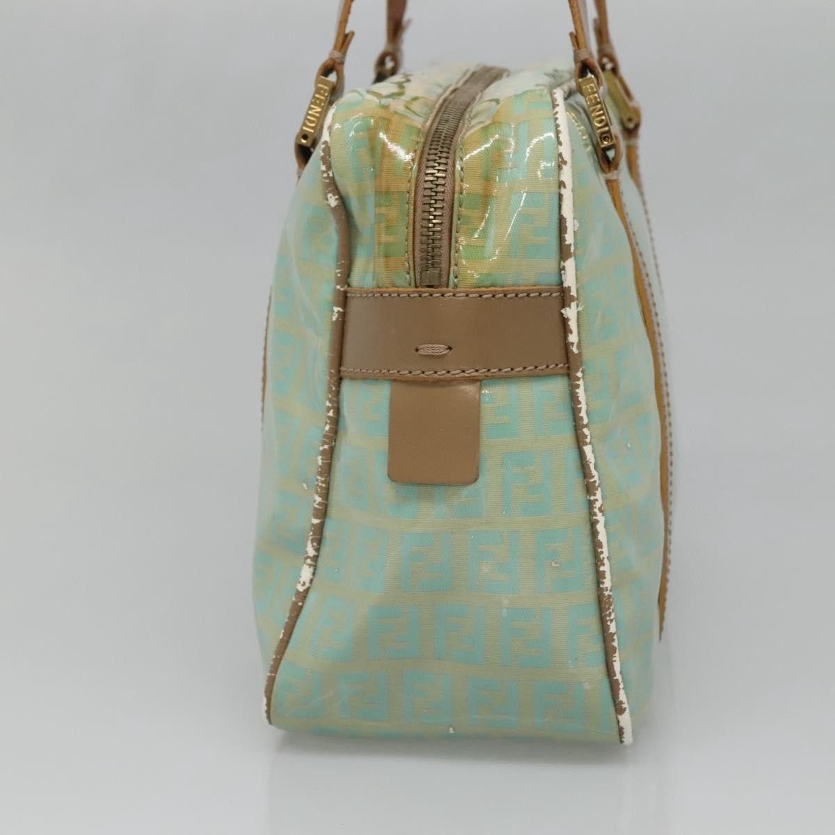 Fendi FENDI Zucchino Canvas Hand Bag Coated Canvas Peppermint Gold Size ONE SIZE - 5 Thumbnail