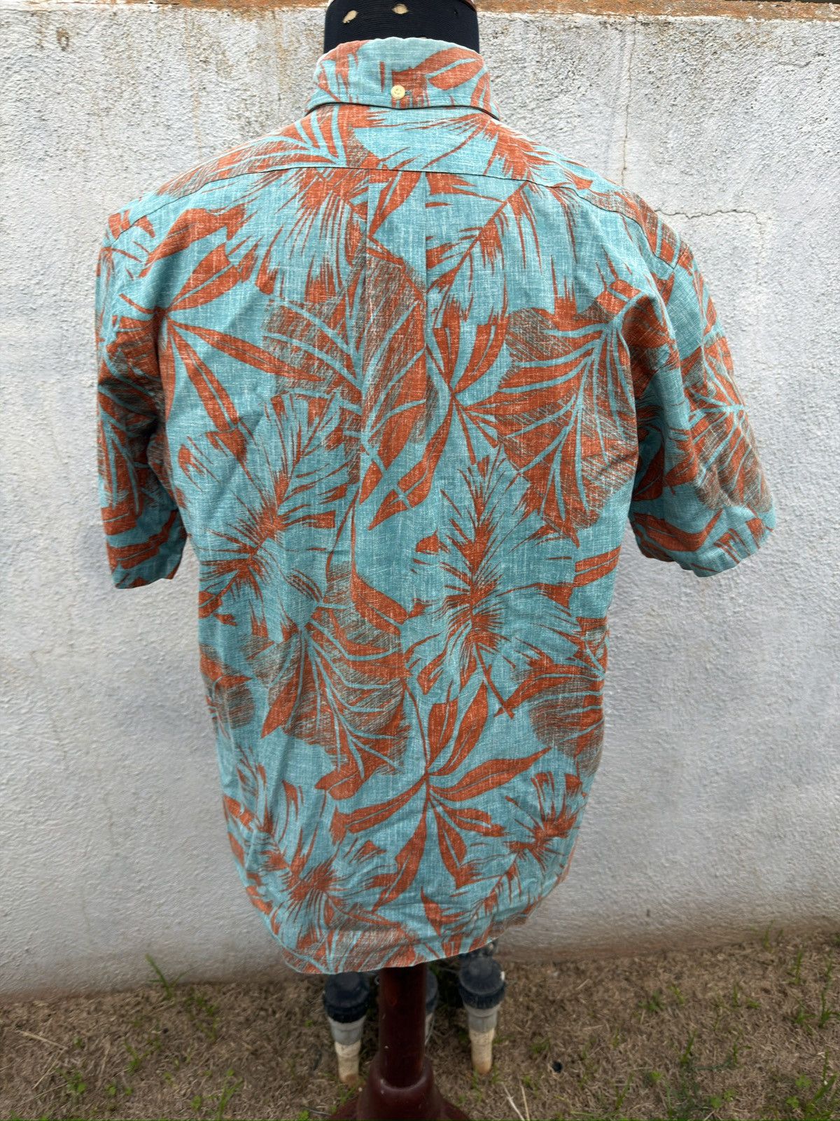 Reyn Spooner PreOwned Reyn Spooner Classic Green/Orange Hawaiian Men's M Size US M / EU 48-50 / 2 - 2 Thumbnail