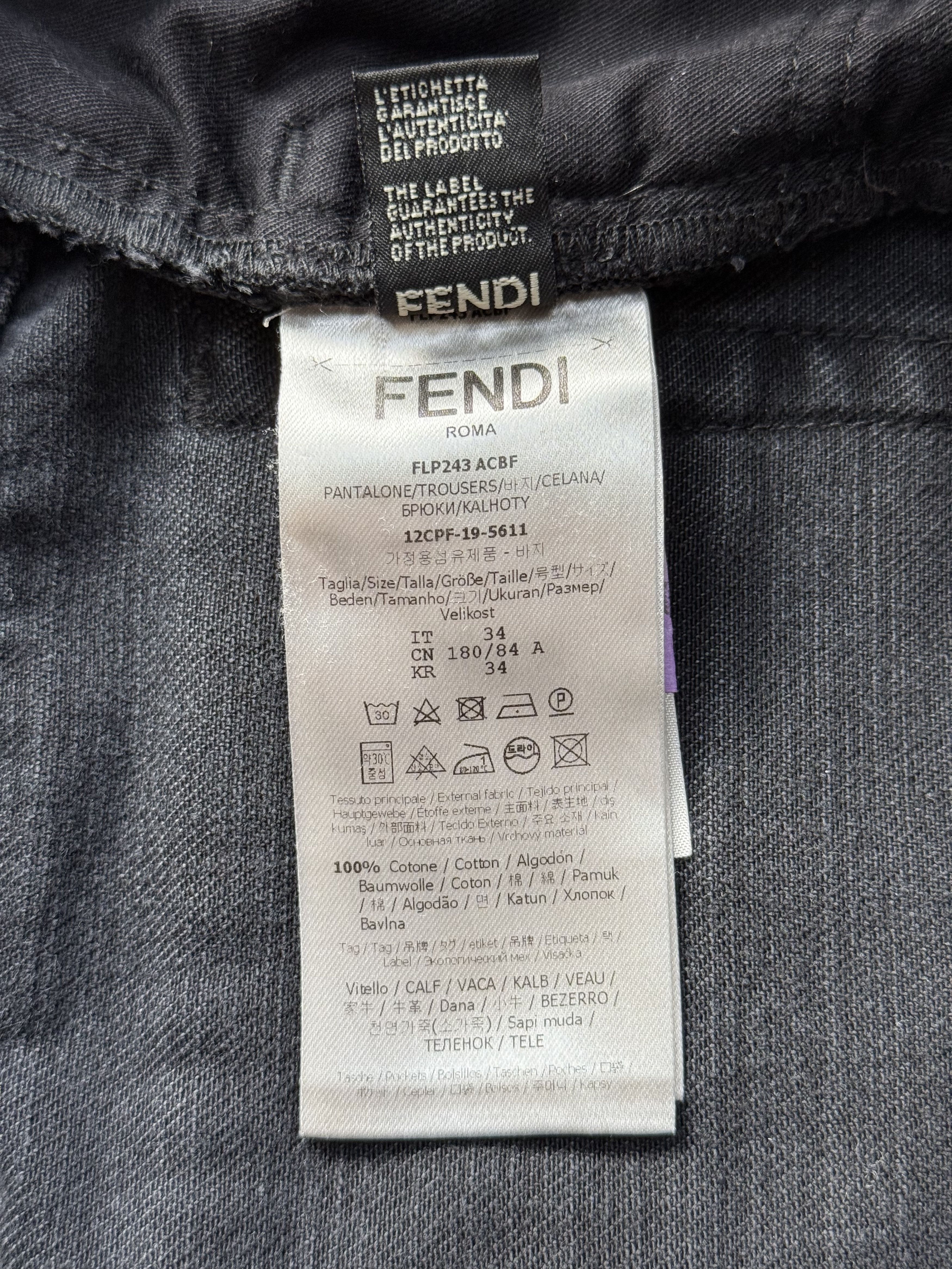 Fendi Fendi black men`s jeans Size US 36 / EU 52 - 9 Thumbnail