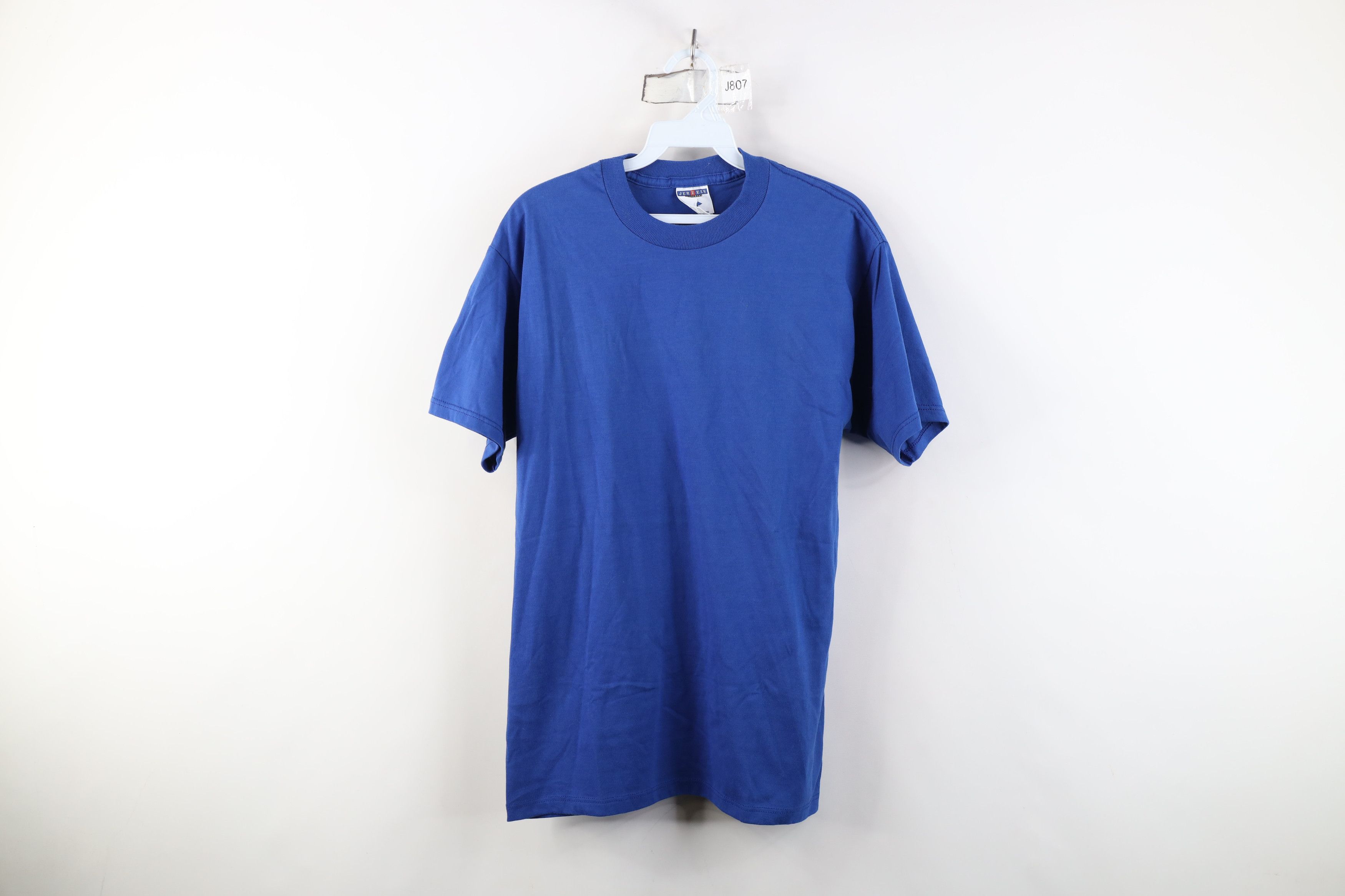 Vintage Vintage 90s Streetwear Heavyweight T-Shirt Royal Blue USA Size US M / EU 48-50 / 2 - 1 Thumbnail