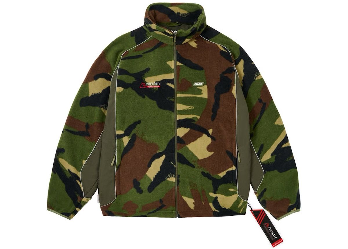 Palace Palace Polartec 3M Track Jacket Woodland DPM Camo Fleece Size US L / EU 52-54 / 3 - 1 Thumbnail