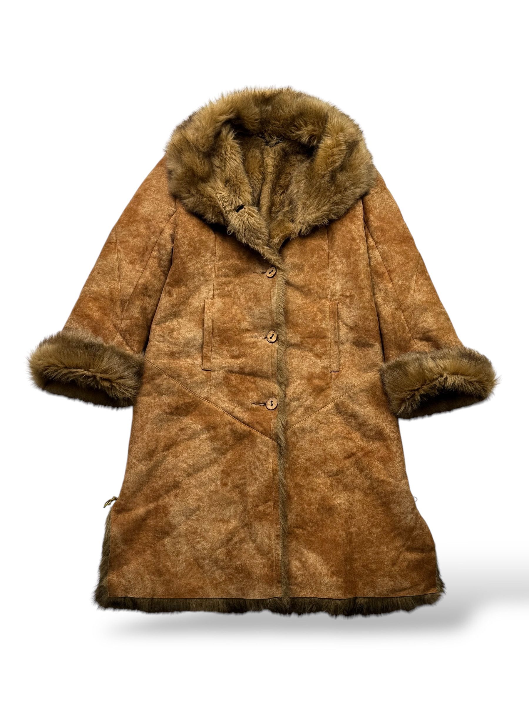 Vintage Faux Sheepskin Coat W92