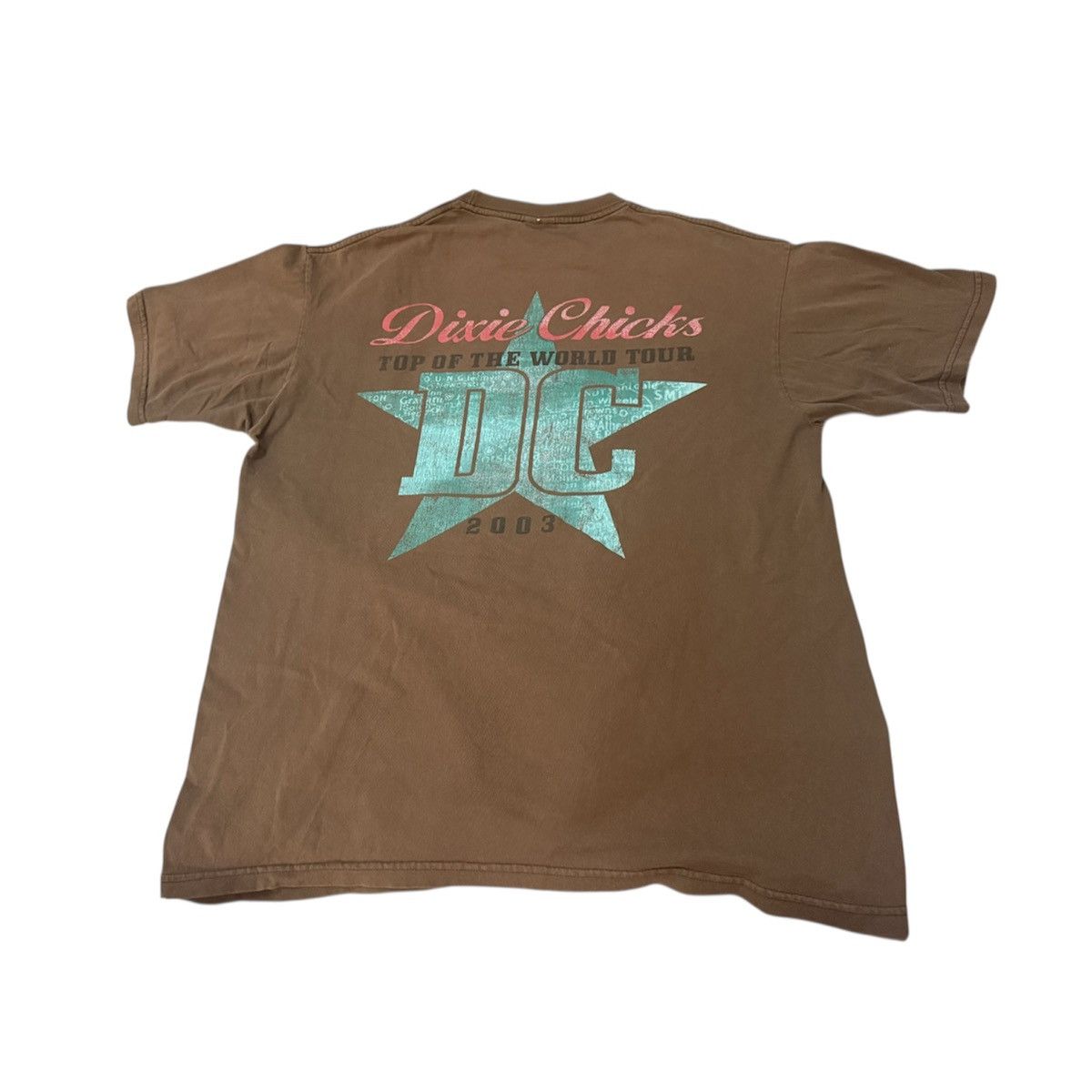Band Tees Distressed 2000s Dixie Chicks Top of the World Tour T-Shirt Size US XL / EU 56 / 4 - 1 Thumbnail