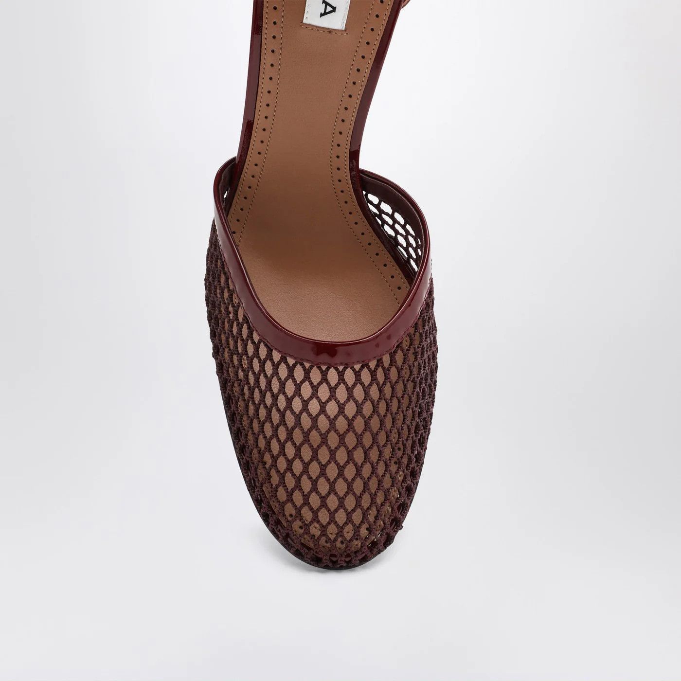 Alaia o1d2blof0426 Mesh Pumps in Burgundy Size US 8 / IT 38 - 2 Thumbnail