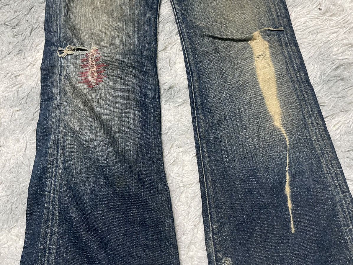 Vintage 90s YANUK FLARE DISTRESSED JEANS RARE DESIGN Size US 31 - 4 Thumbnail