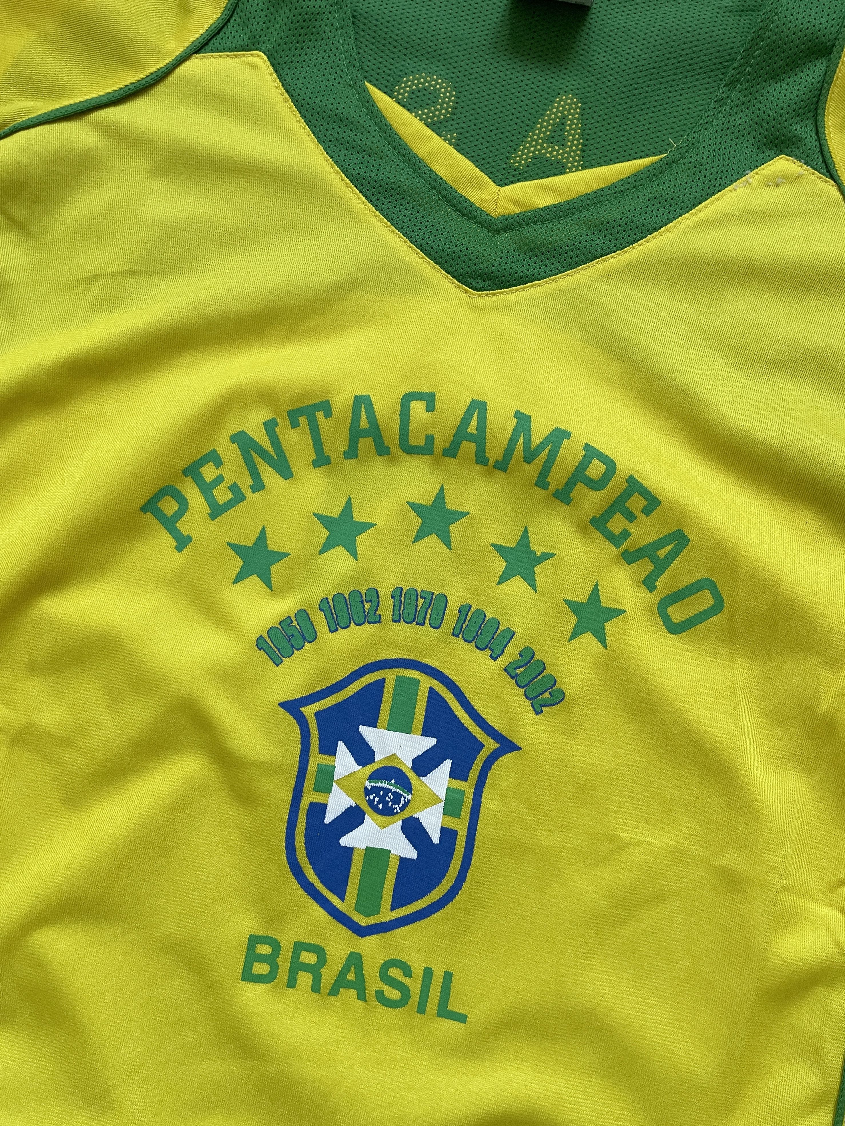Vintage Y2K BRASIL BLOKECORE SOCCER JERSEY Size US L / EU 52-54 / 3 - 4 Thumbnail