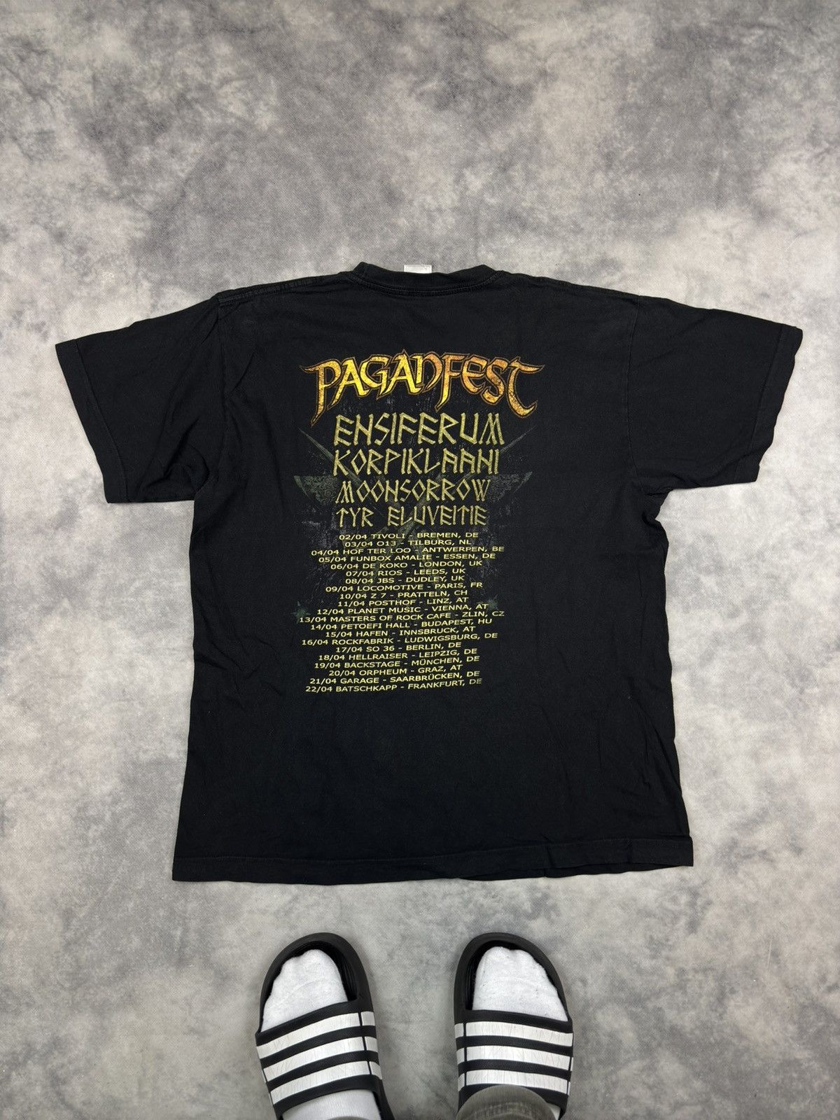 Band Tees × Vintage Paganfest Tour Mexico Skull Tee 00s band rock metal opium Size US L / EU 52-54 / 3 - 3 Thumbnail