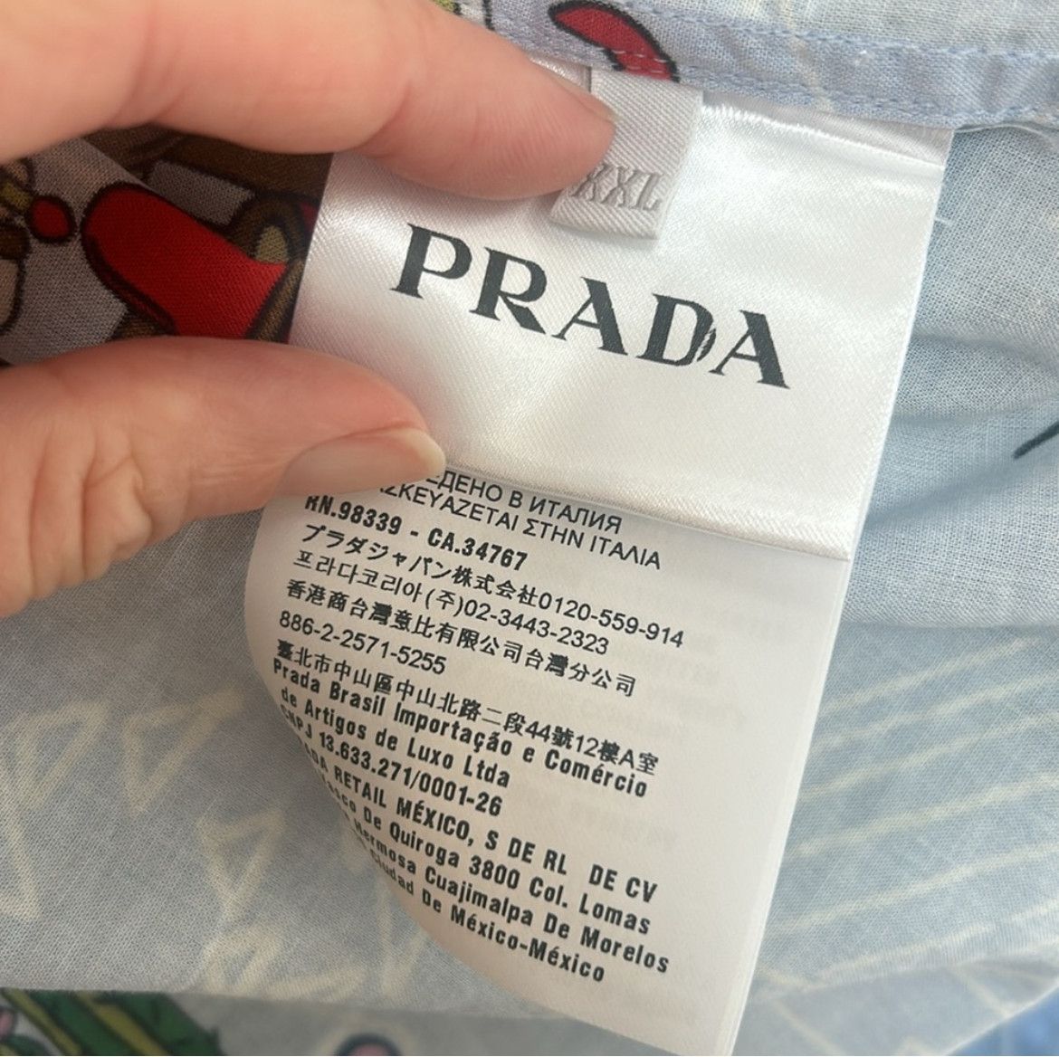 Prada 2016 Printed Camp Shirt Size US XXL / EU 58 / 5 - 4 Thumbnail