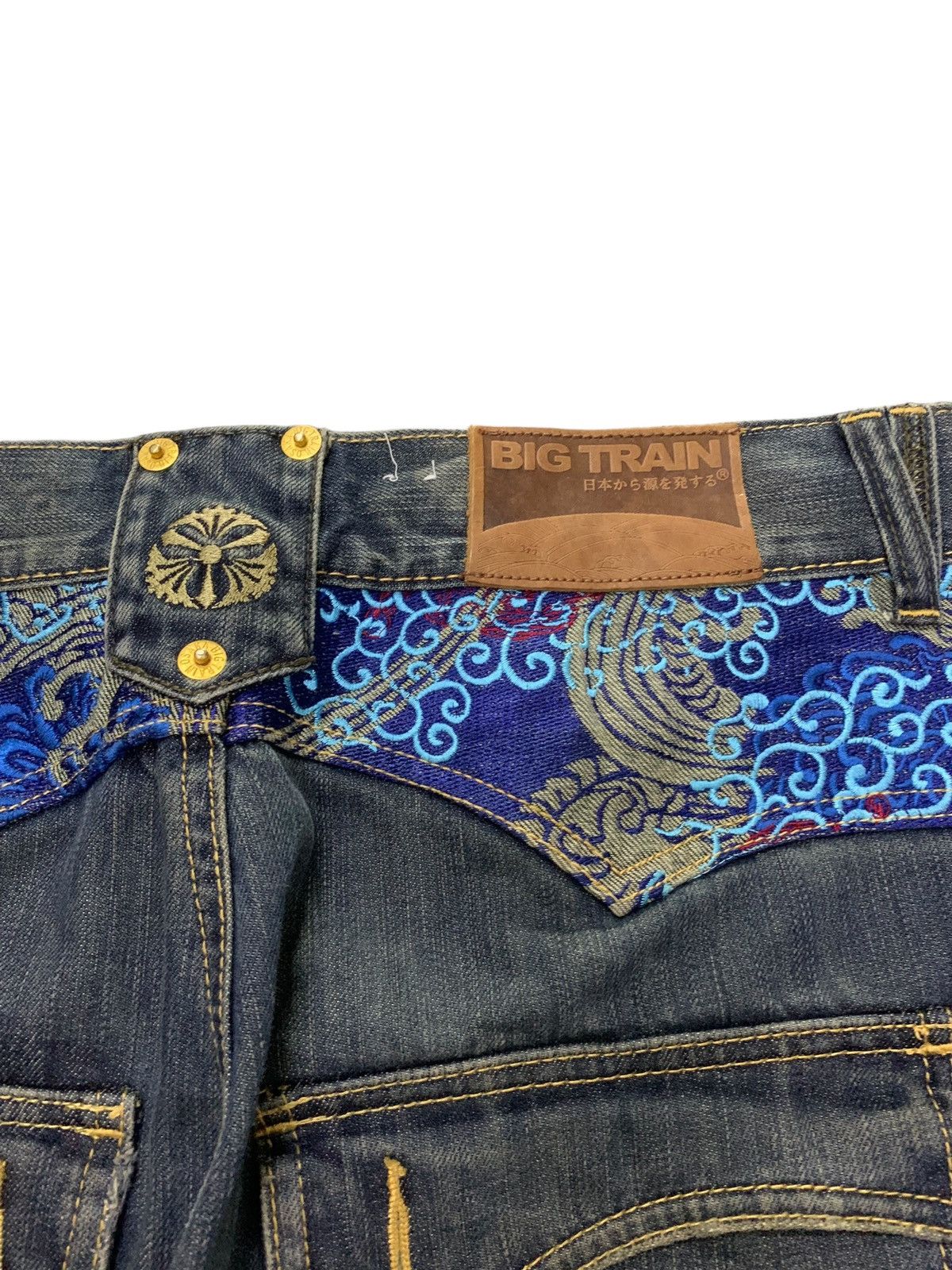 Japanese Brand × Kapital Osaka Big Train Japan Distressed Loose Crafted Jeans Size US 32 / EU 48 - 6 Thumbnail