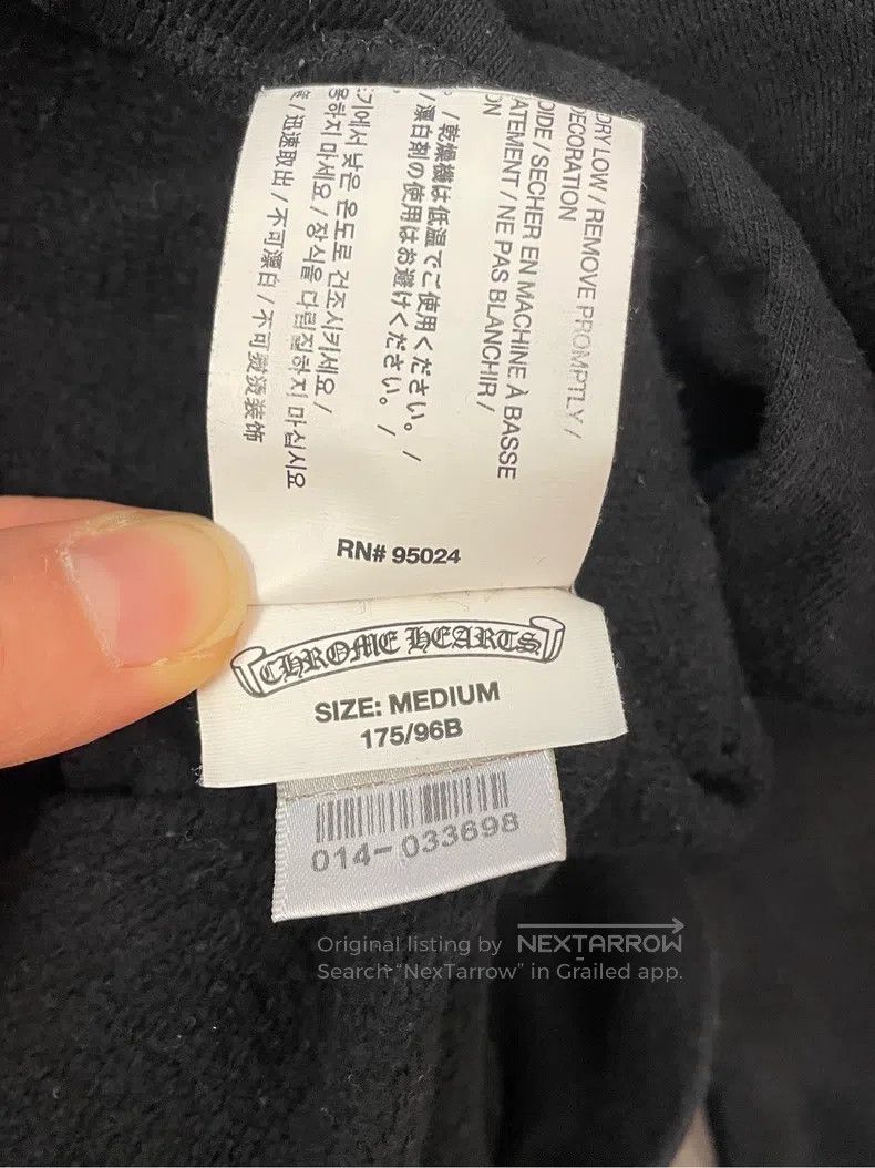 Chrome Hearts CHROME HEARTS Size L Black usa scroll silver button zipper Size US L / EU 52-54 / 3 - 9 Thumbnail