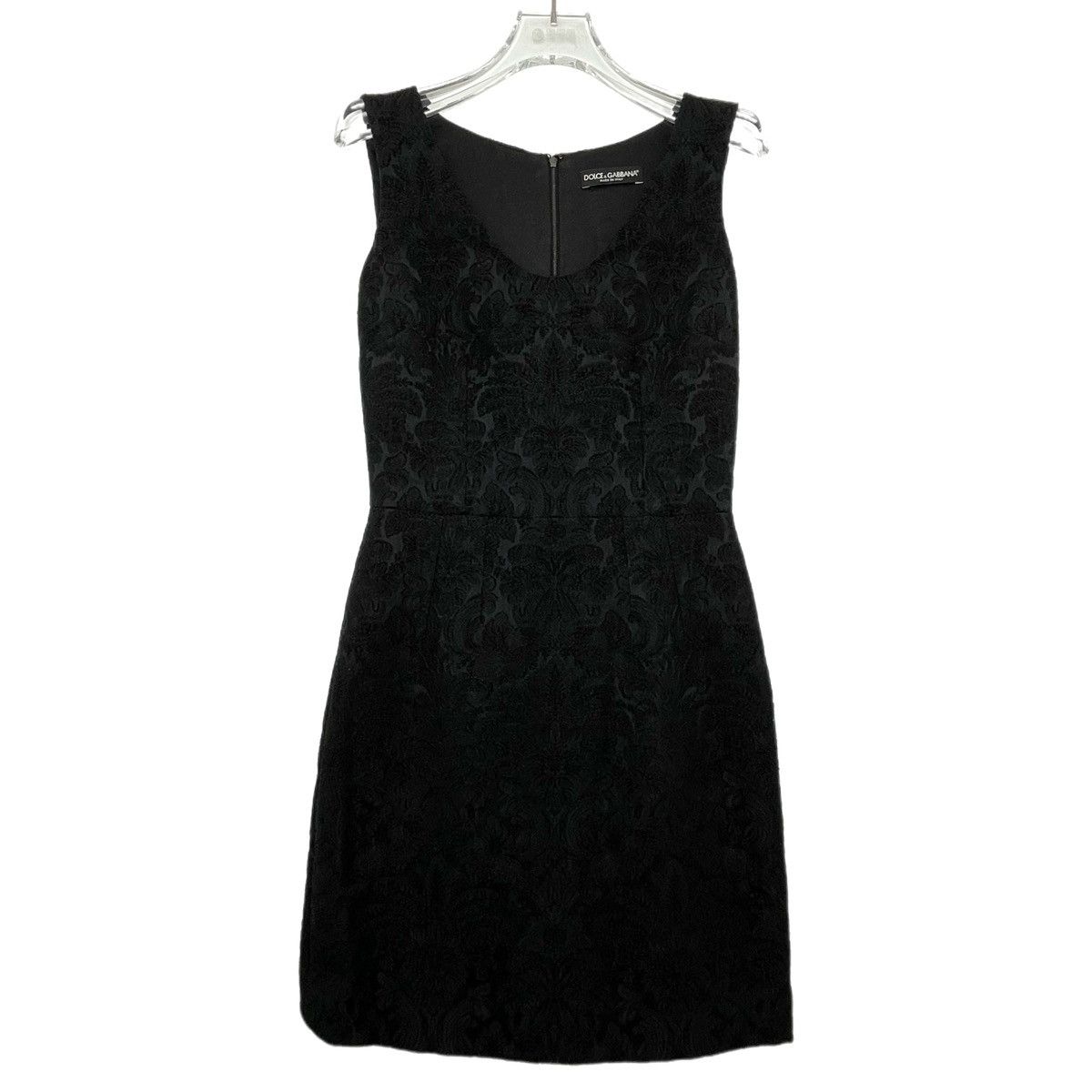 Dolce & Gabbana Dolce&Gabbana Lace Mulberry Silk Sleeveless Dress K26WX Size S / US 4 / IT 40 - 1 Thumbnail